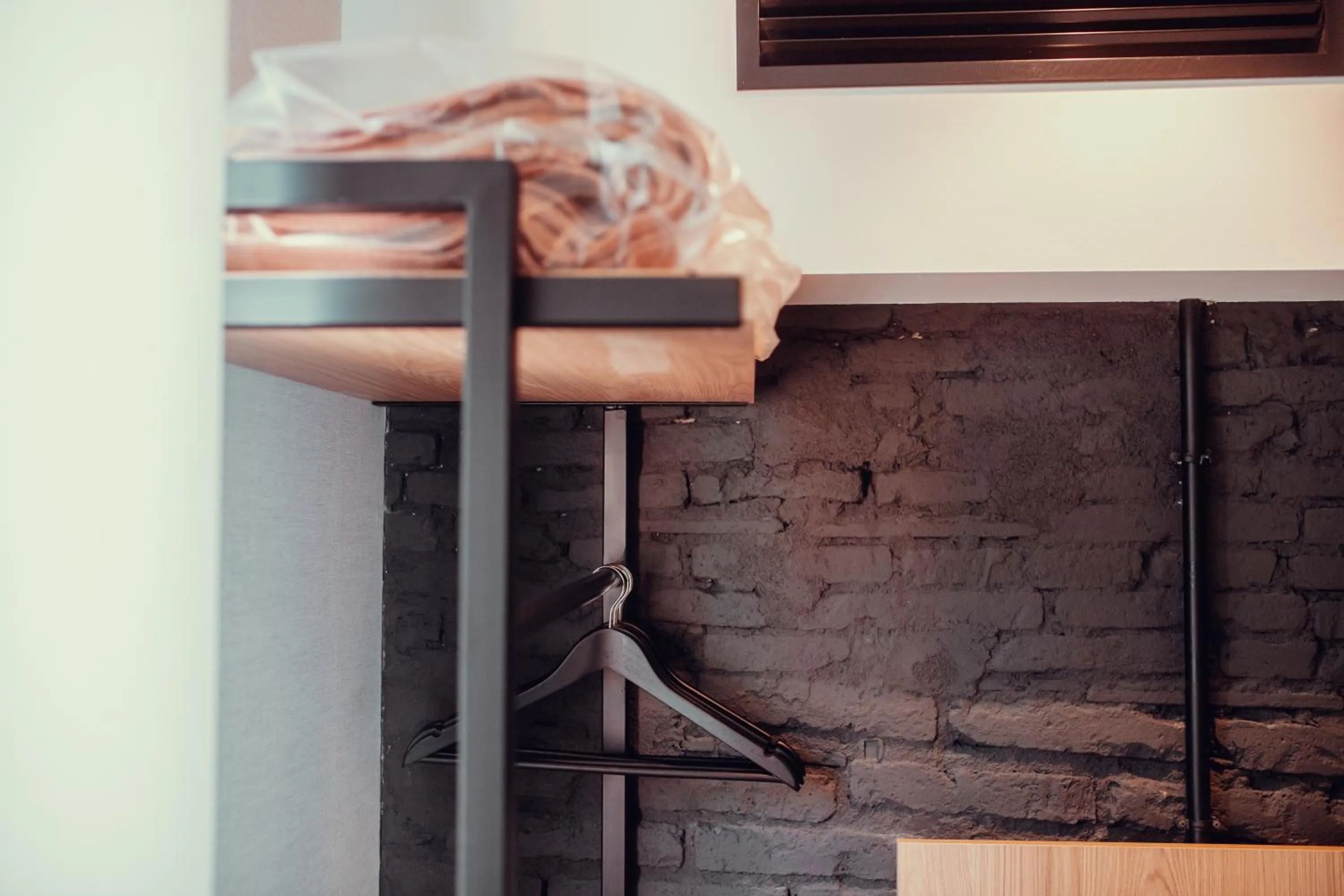 wardrobe, Bed in Hotel Transit