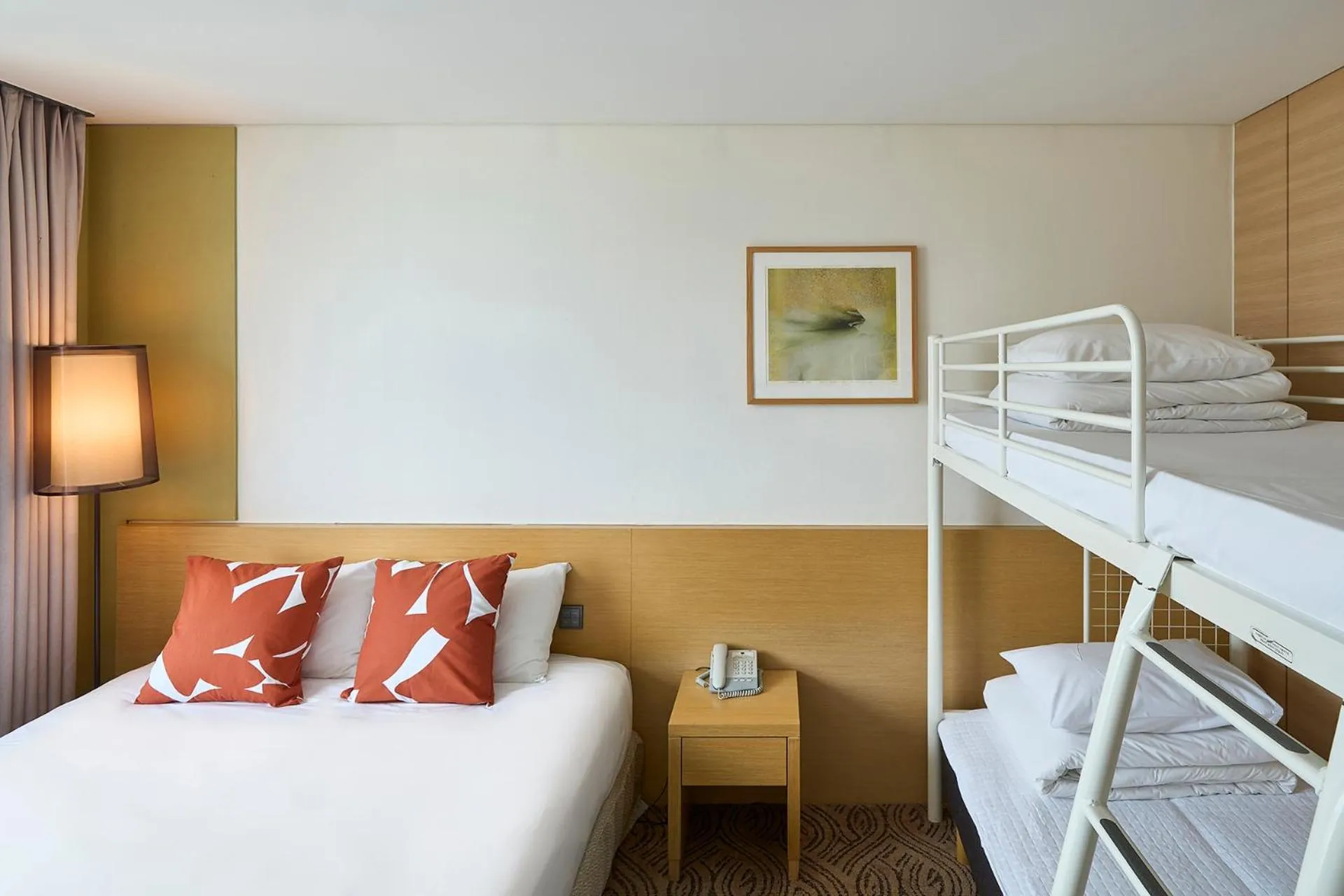 Bed in Jeju Central City Hotel