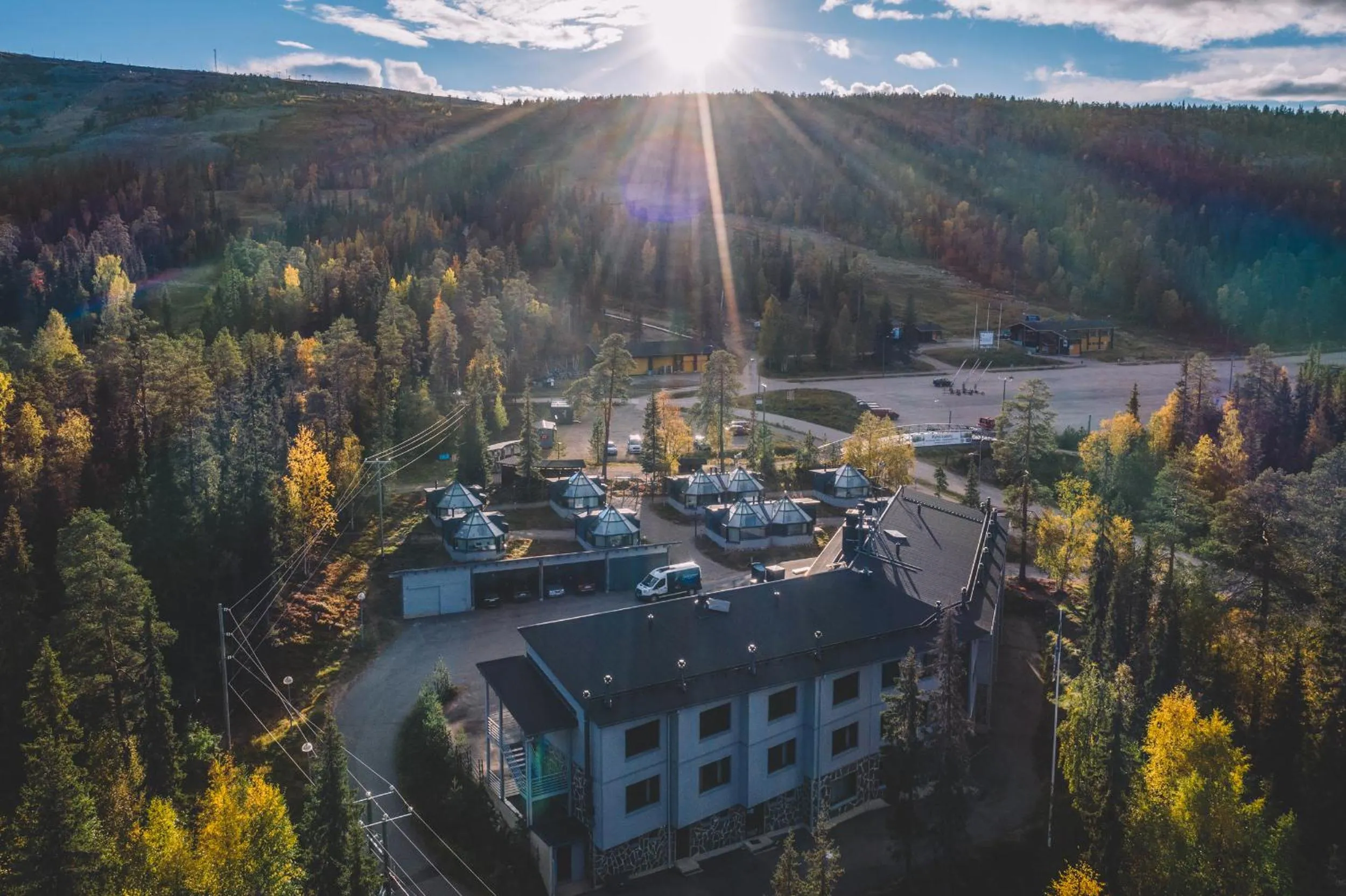 Property building in Santa's Hotel Aurora & Igloos