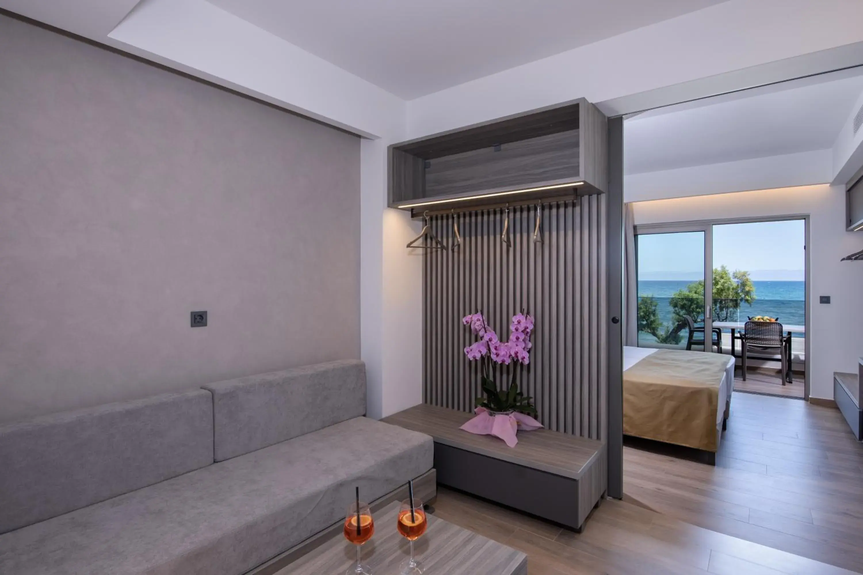 View (from property/room), Bed in Creta Palm Resort Hotel & Apartments View (from property/room), Bed in Creta Palm Resort Hotel & Apartments