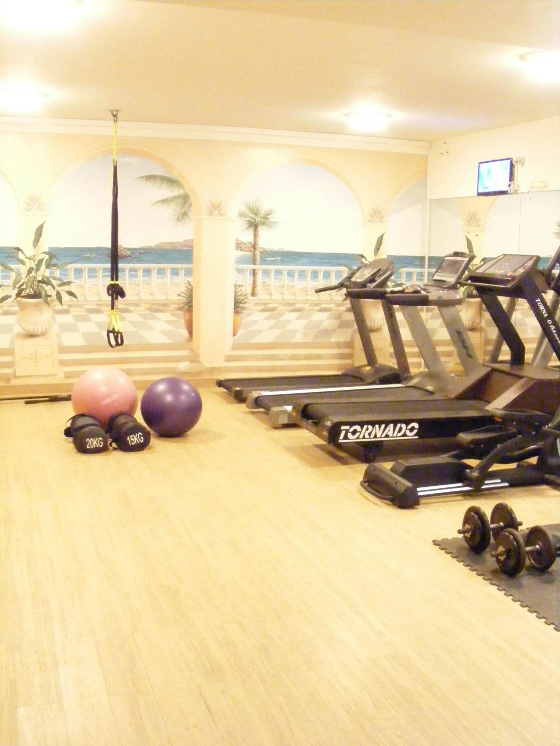 Fitness centre/facilities in Creta Palm Resort Hotel & Apartments