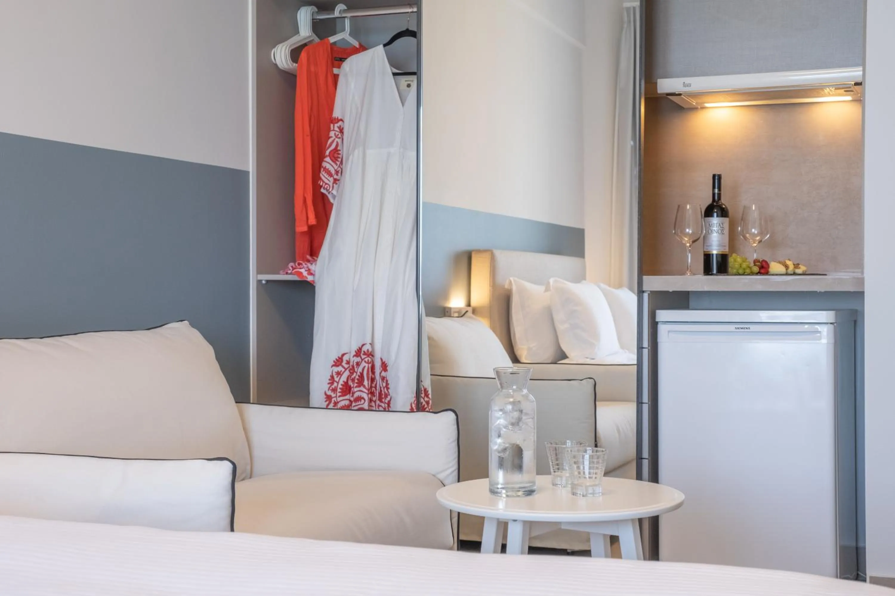 Kitchen or kitchenette, Bed in Nelly's Apartments