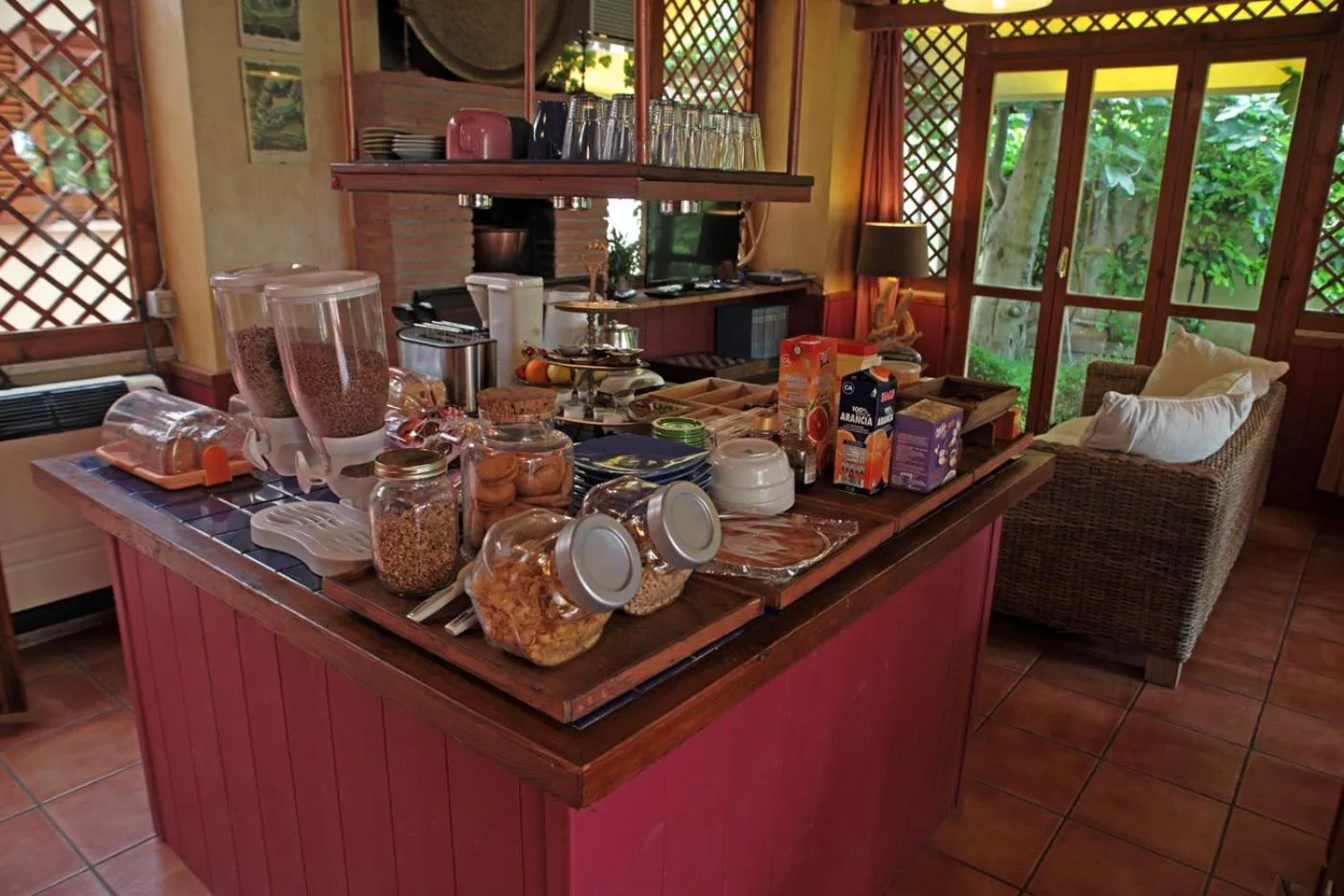 Garden in B&B Villa Rome