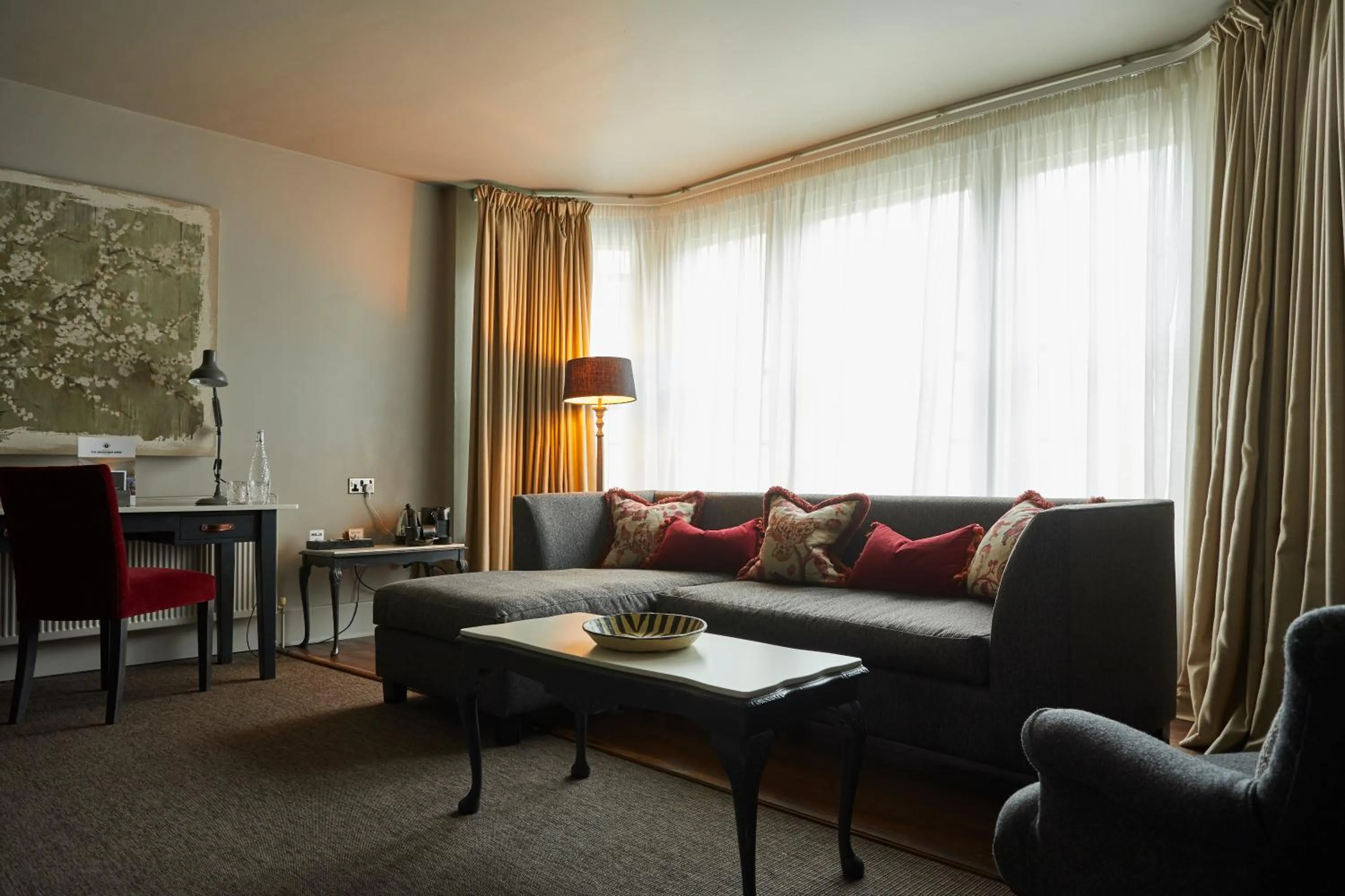 Seating area in The Grosvenor Arms