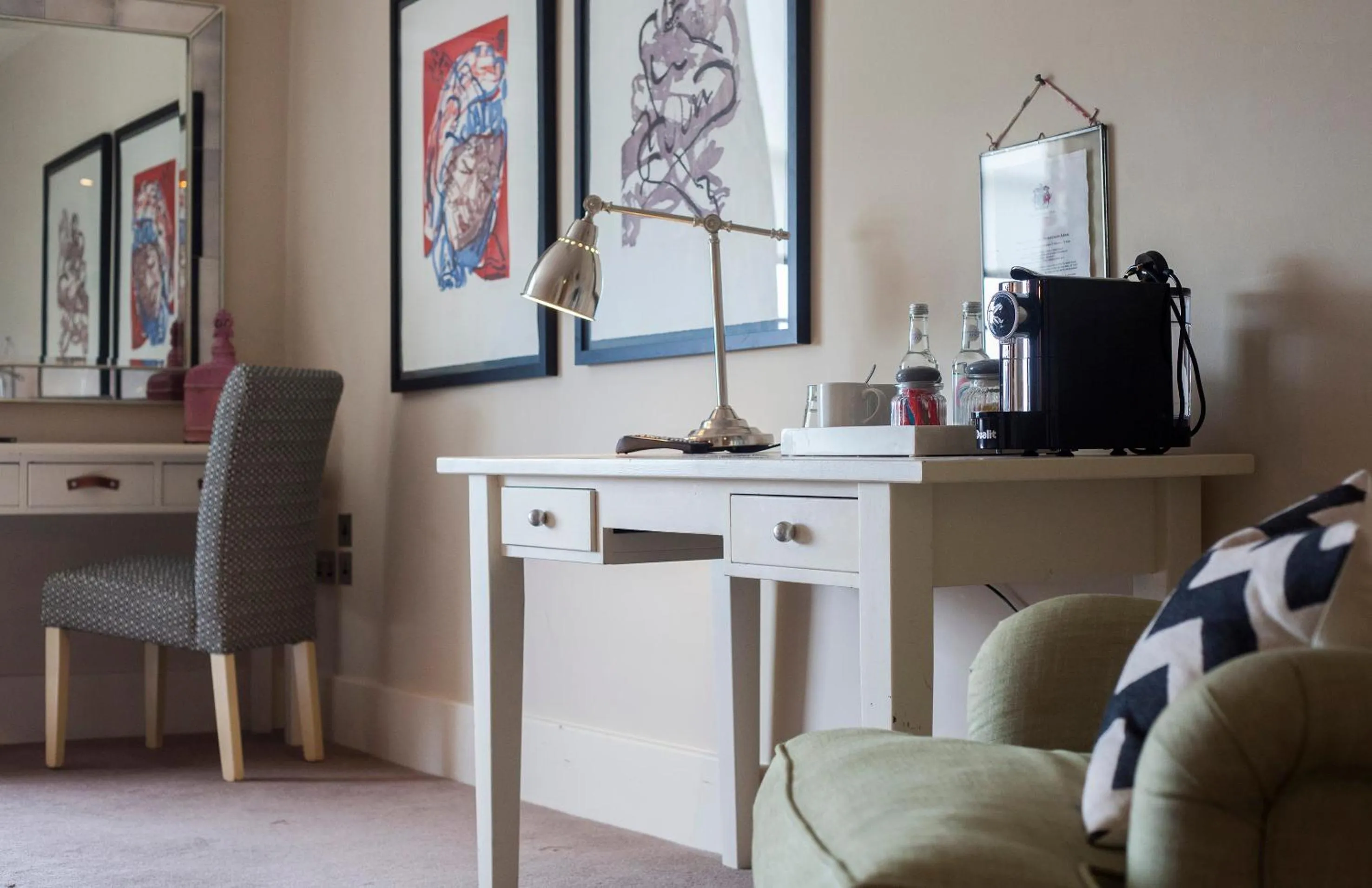 Seating area in The Grosvenor Arms