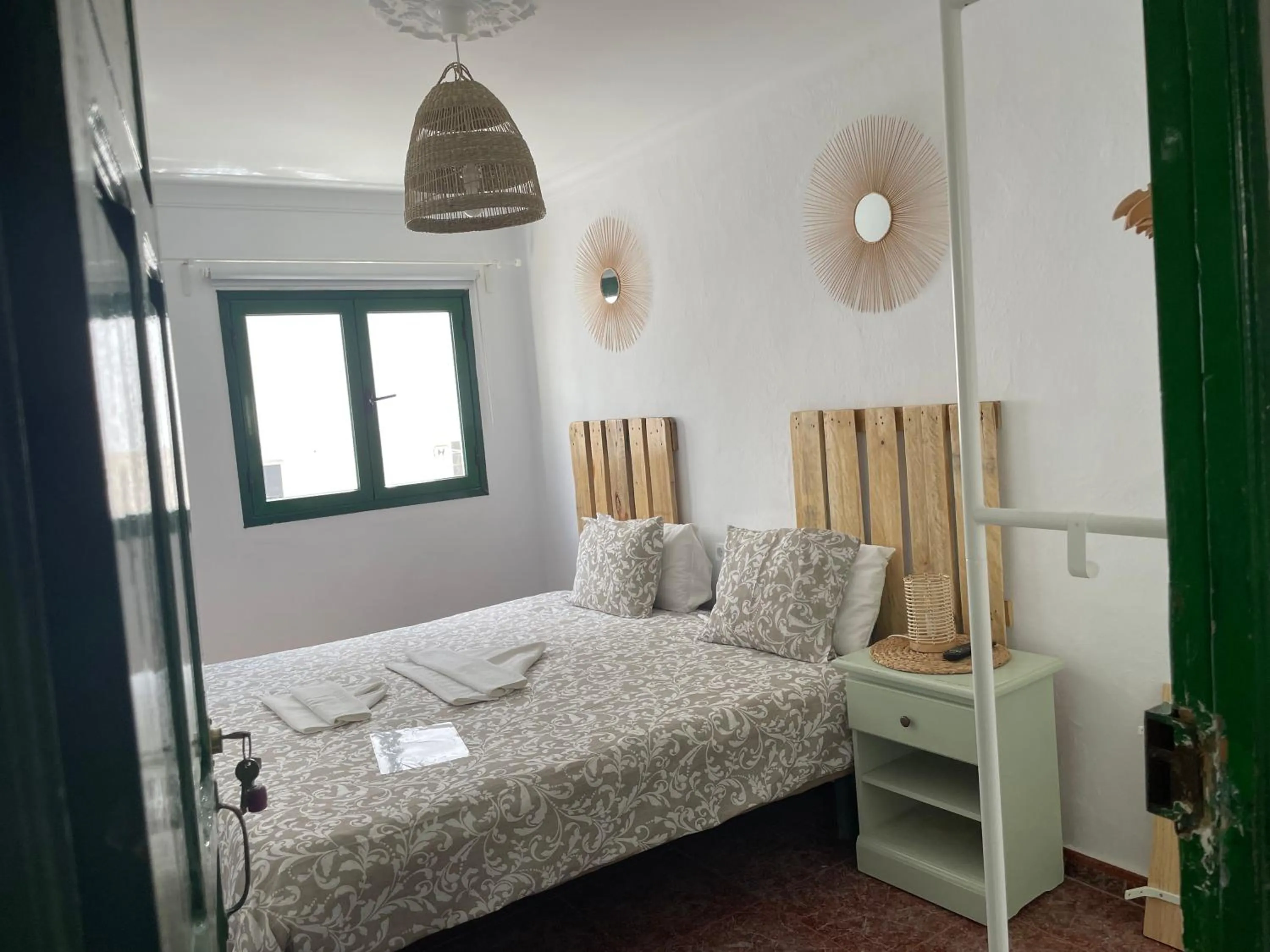 Bed in Pensión Playa