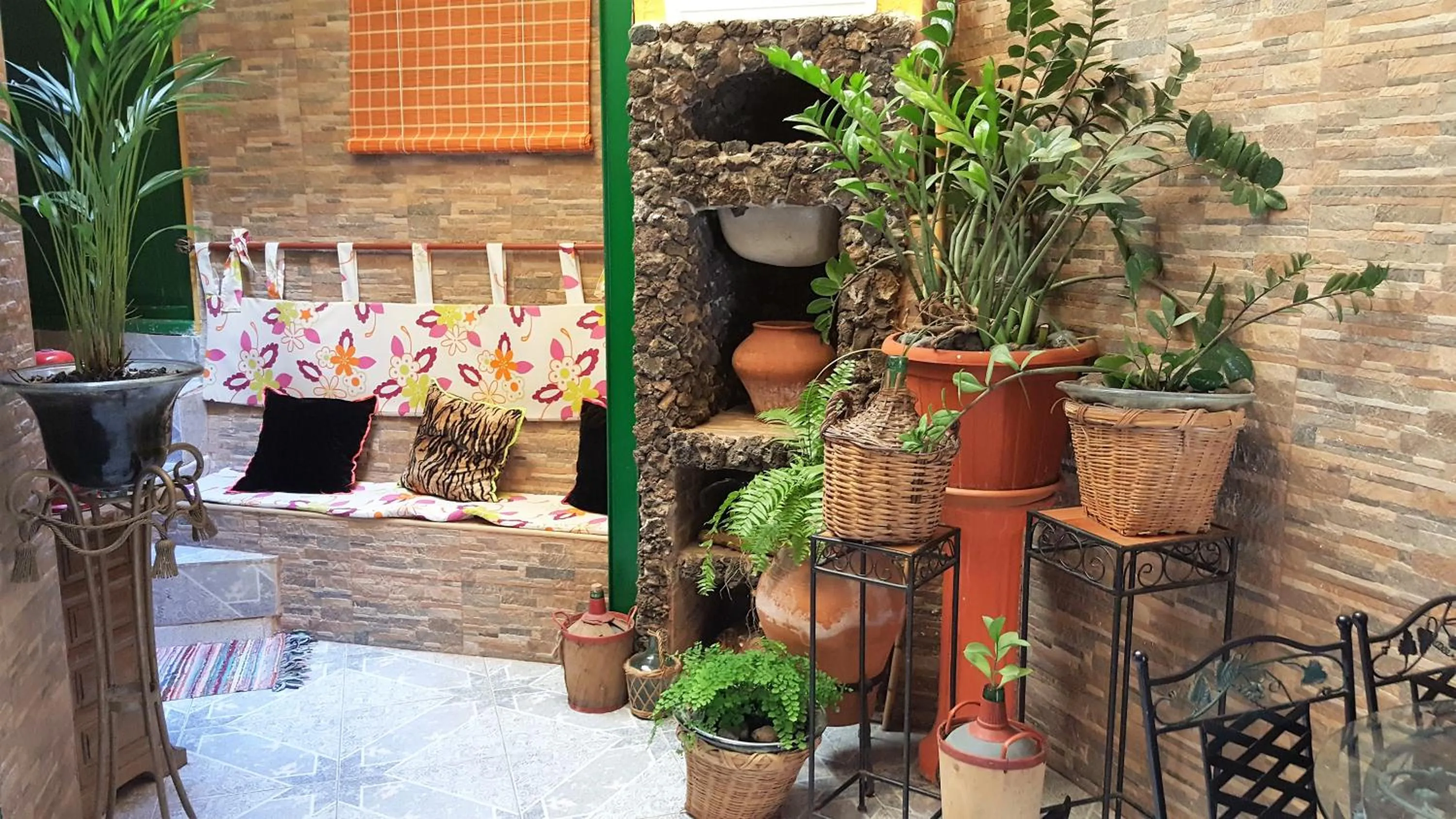 Patio in Pensión Playa