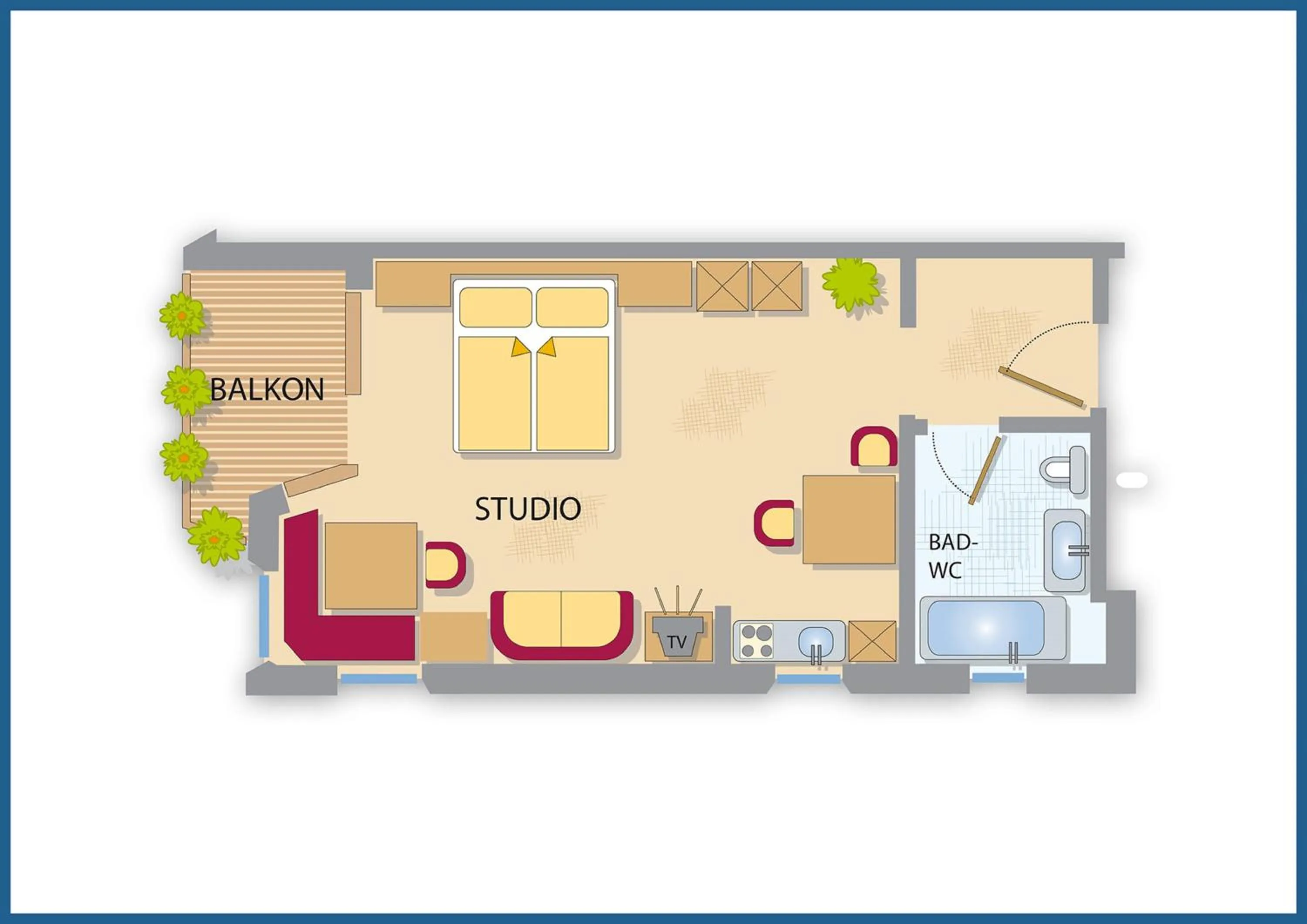 Floor plan in Hotel Nevada