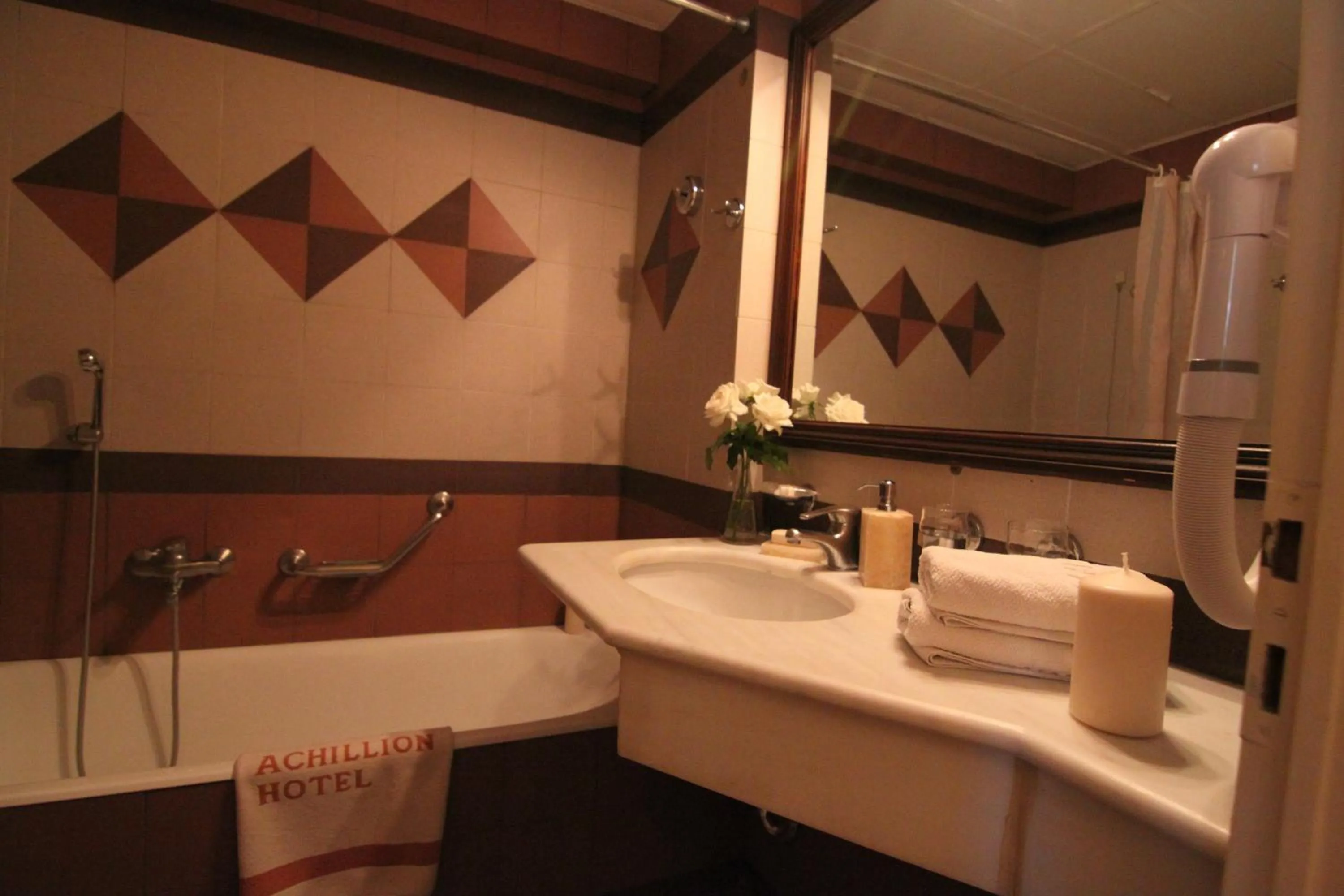 Bathroom in Achillion Hotel