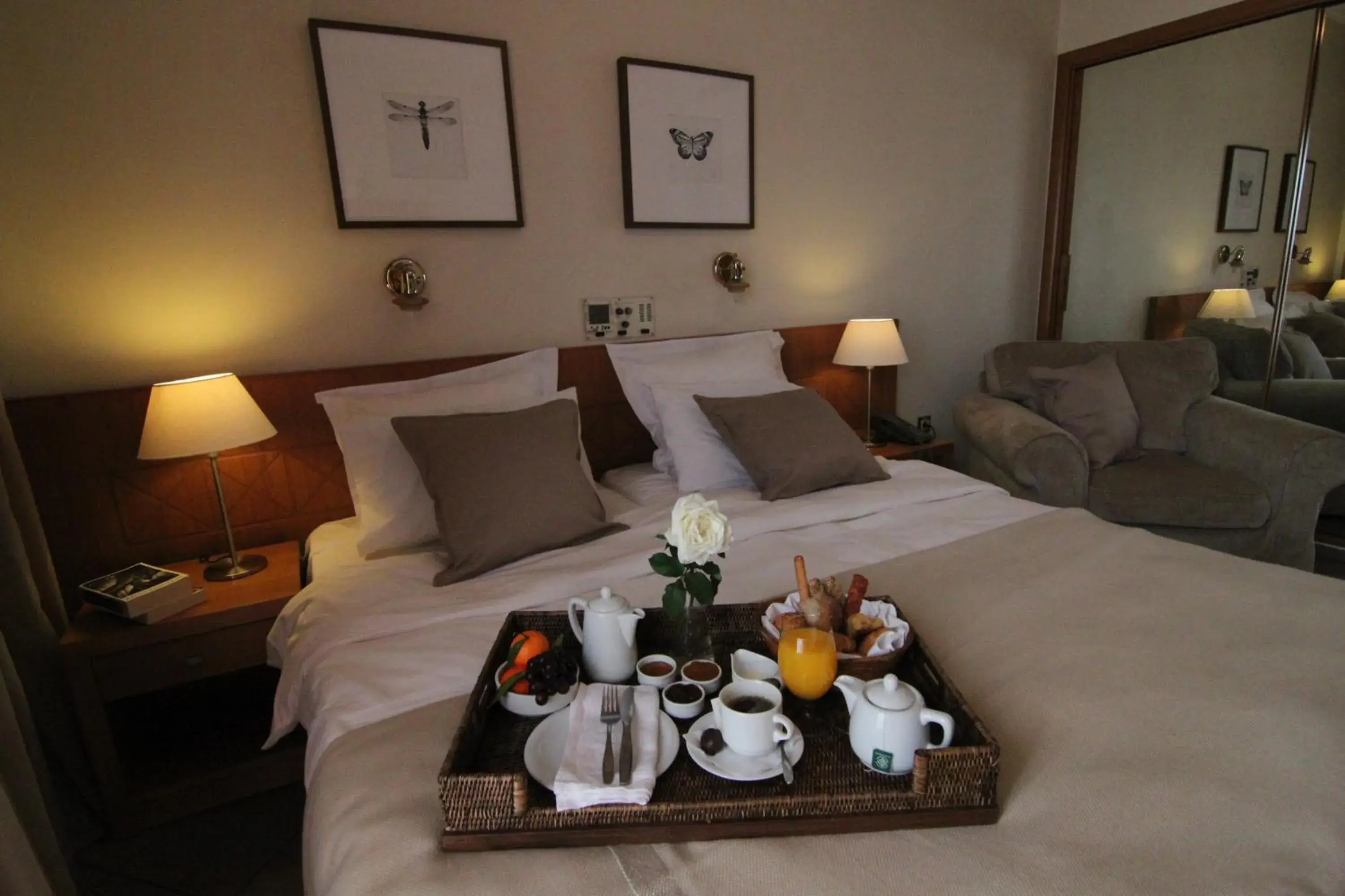 Bed in Achillion Hotel Bed in Achillion Hotel