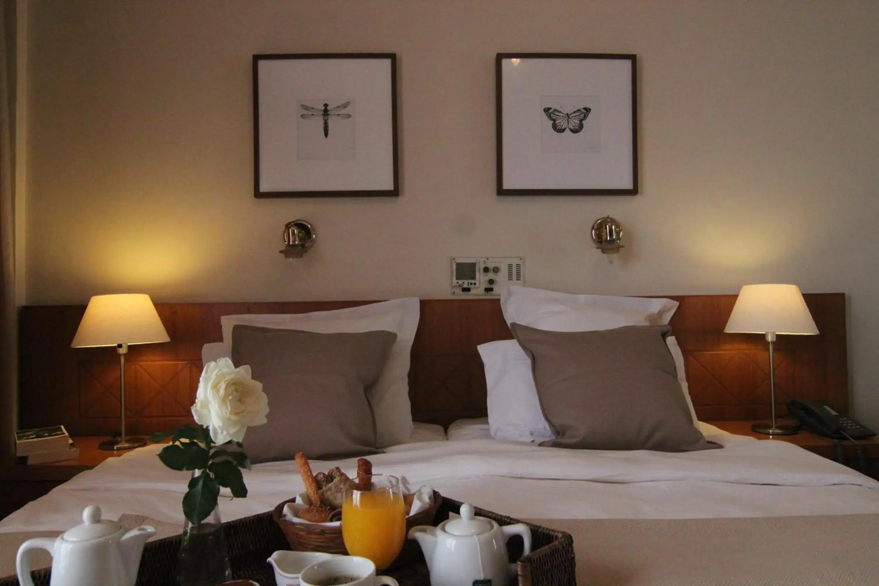 Bed in Achillion Hotel Bed in Achillion Hotel