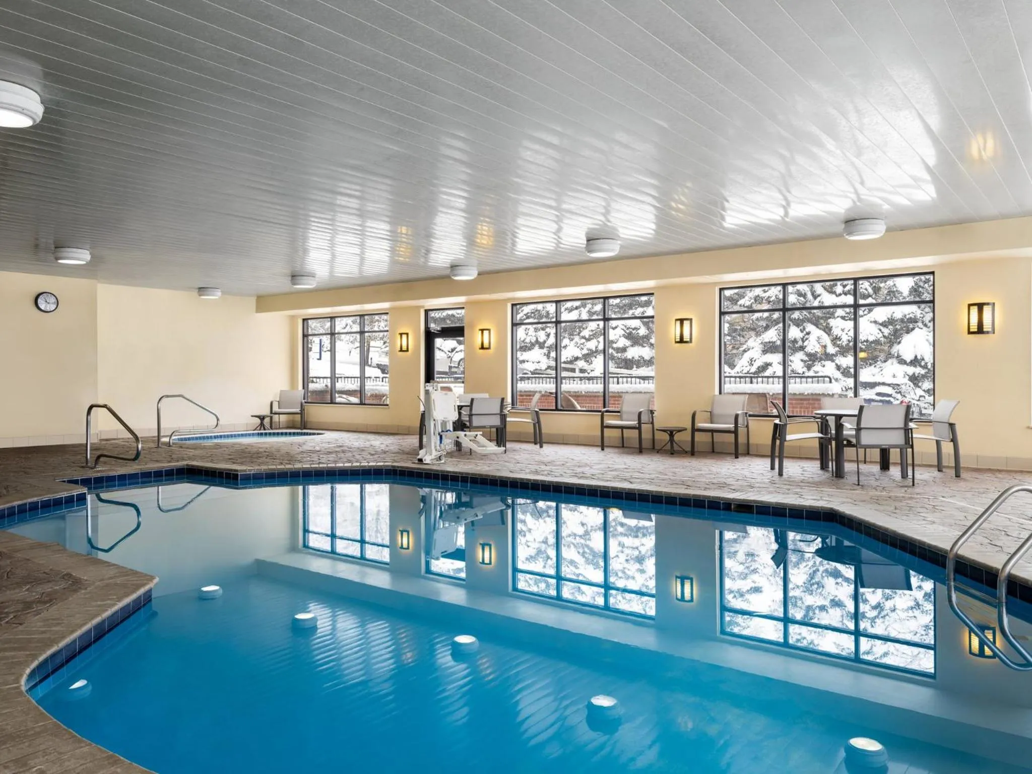 Swimming pool in Holiday Inn Express Meadville (I-79 Exit 147a) by IHG