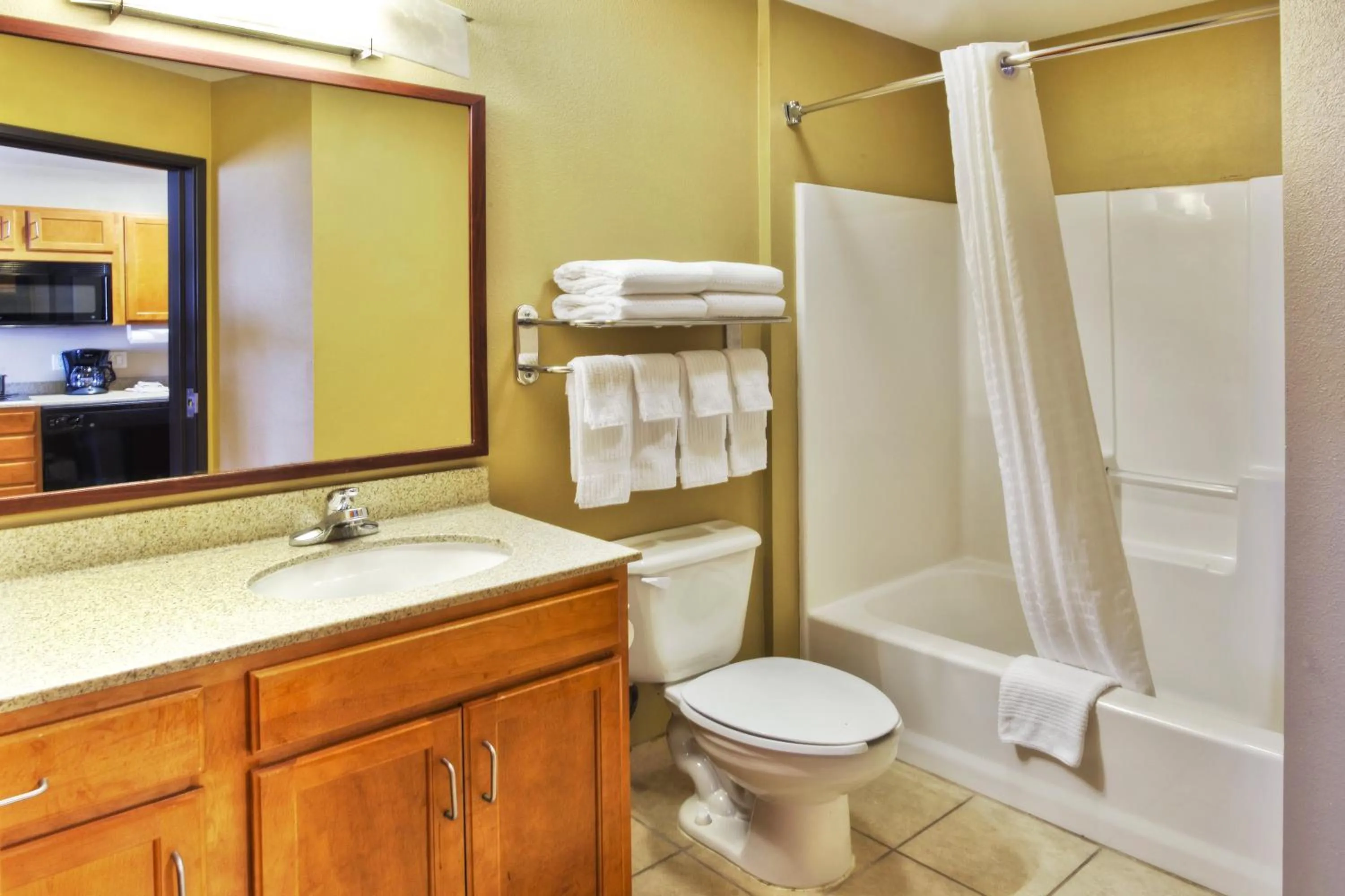 Bathroom in Candlewood Suites Killeen - Fort Hood Area by IHG