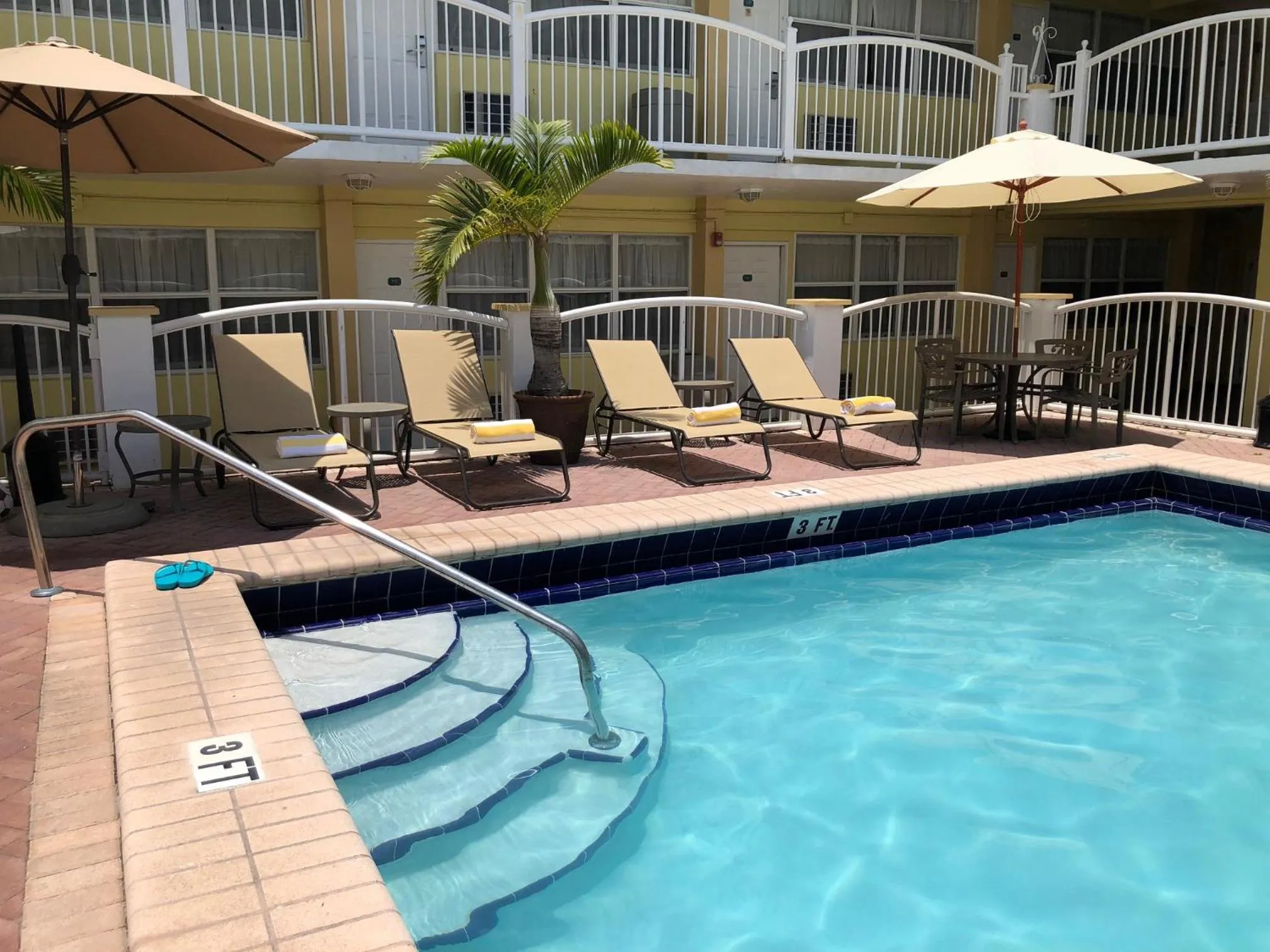 Pool view in Beach Place Hotel