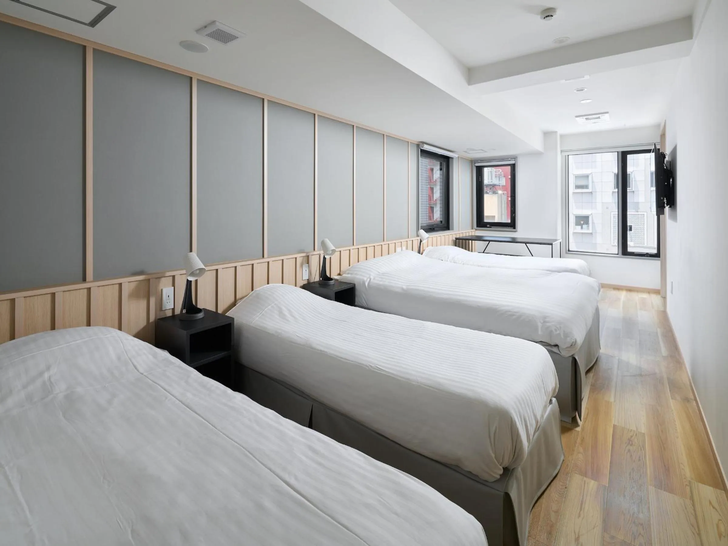 Photo of the whole room, Bed in Shinjuku City Hotel N.U.T.S Tokyo