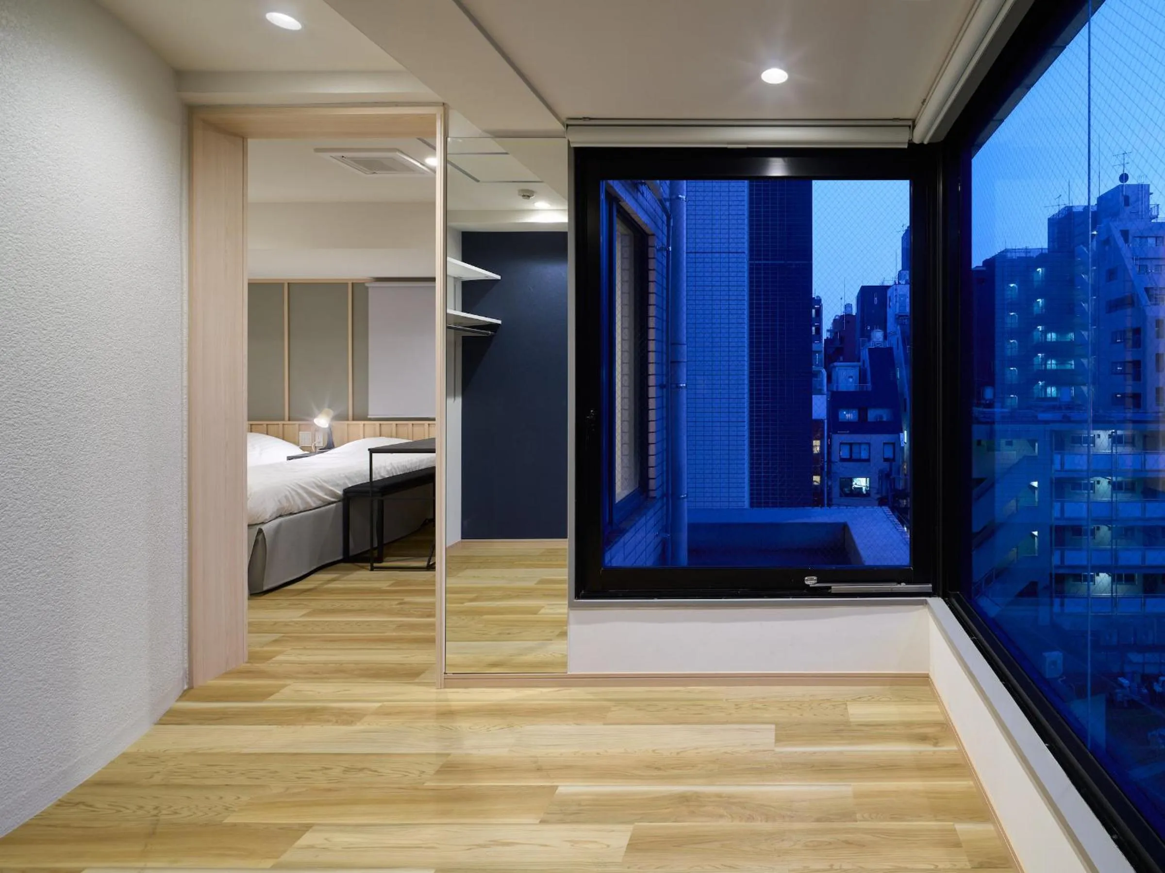 Photo of the whole room, Bed in Shinjuku City Hotel N.U.T.S Tokyo