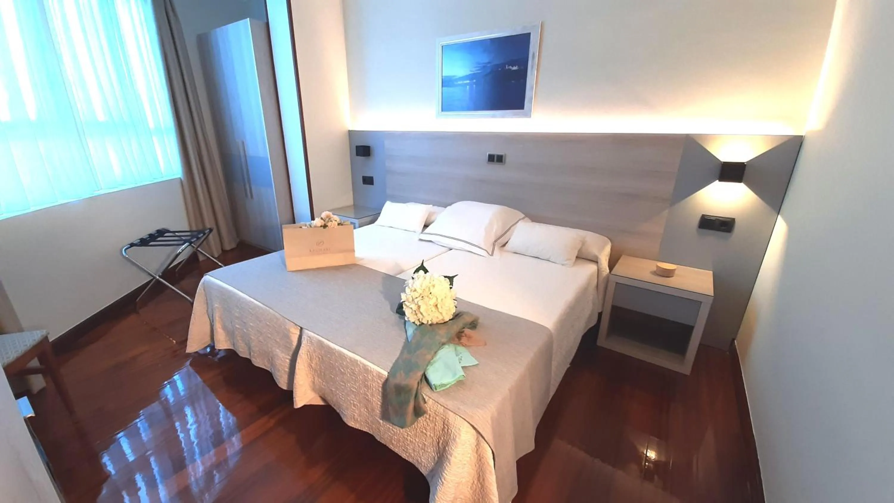 Bed in Hotel Nueva Plaza