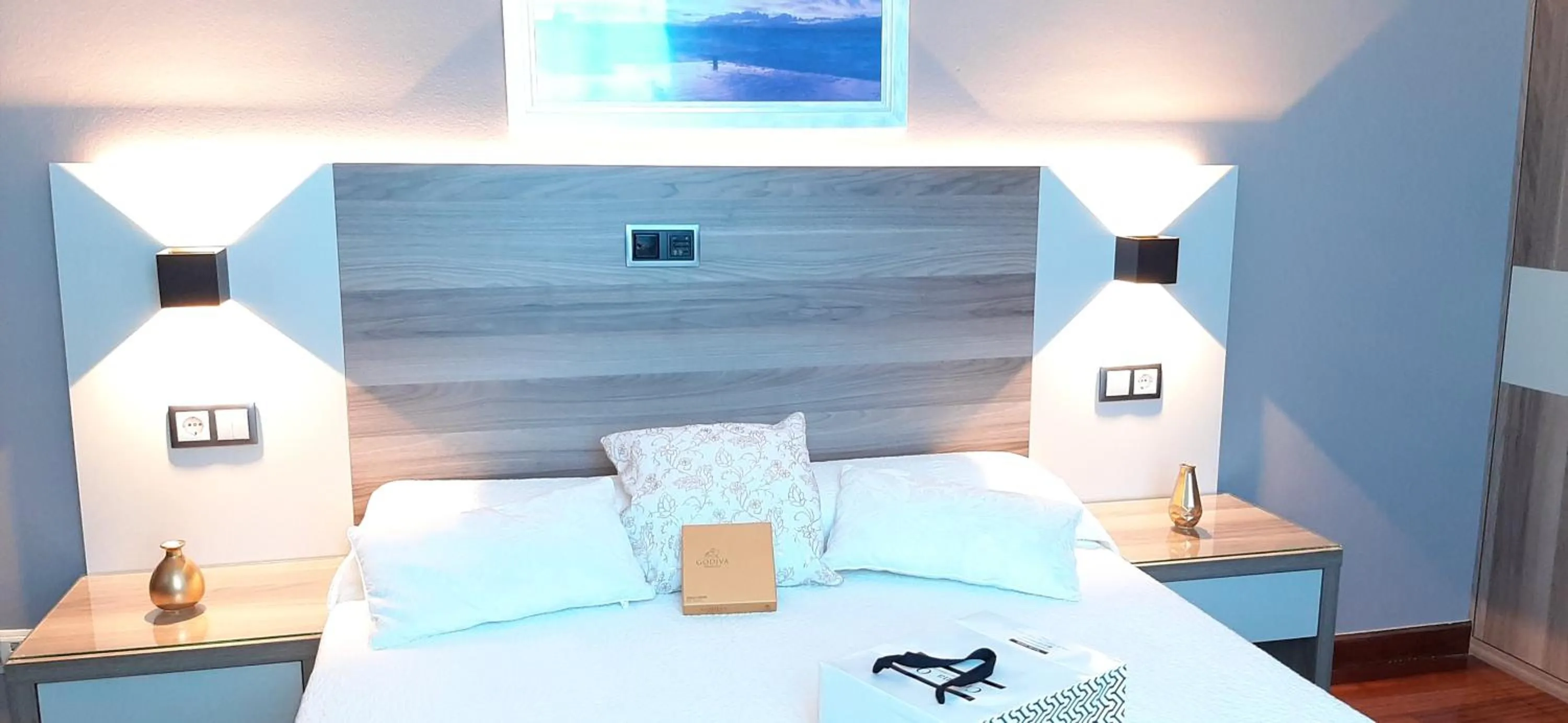 Bed in Hotel Nueva Plaza