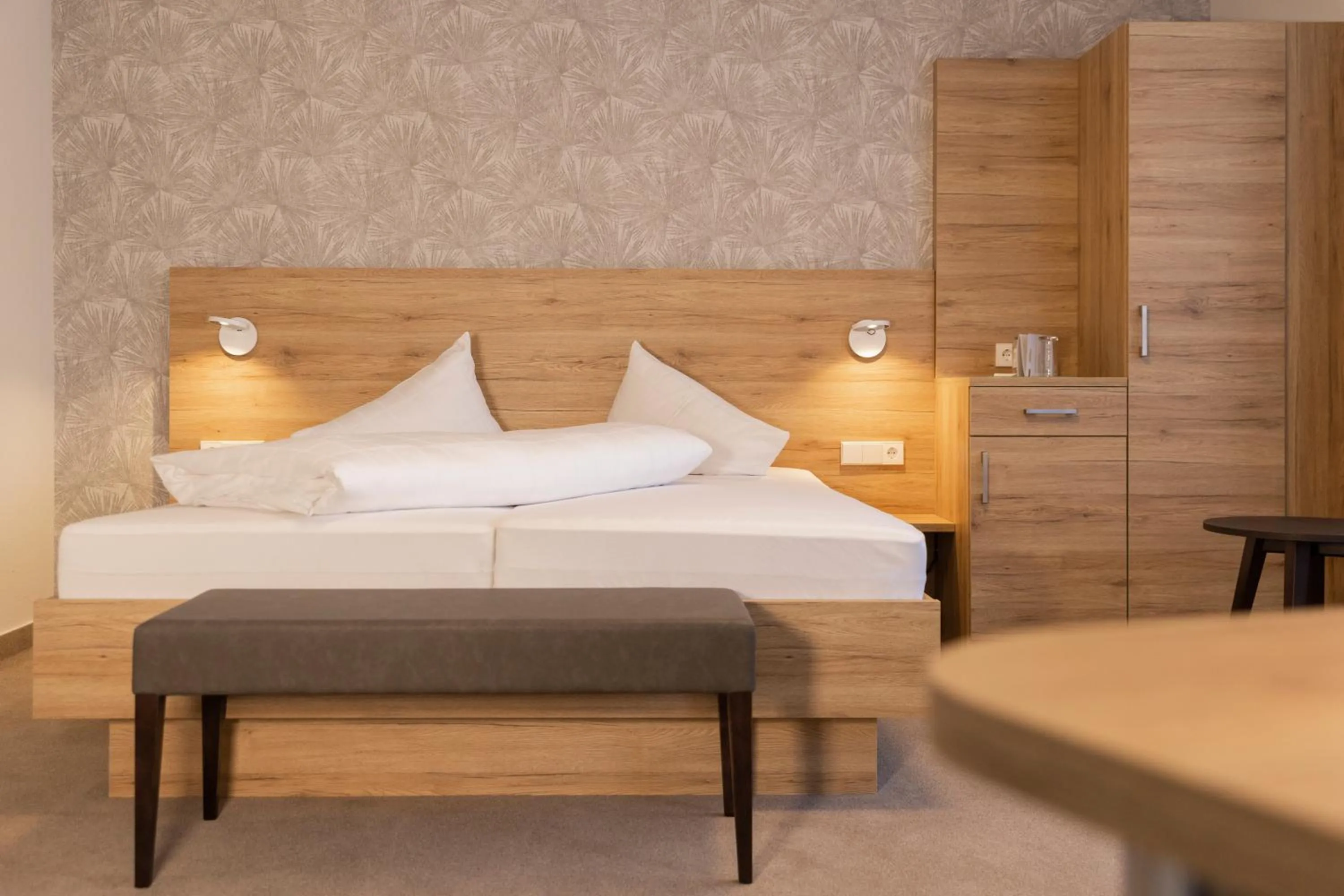 Bed in Hotel Restaurant JÄGERHAUS