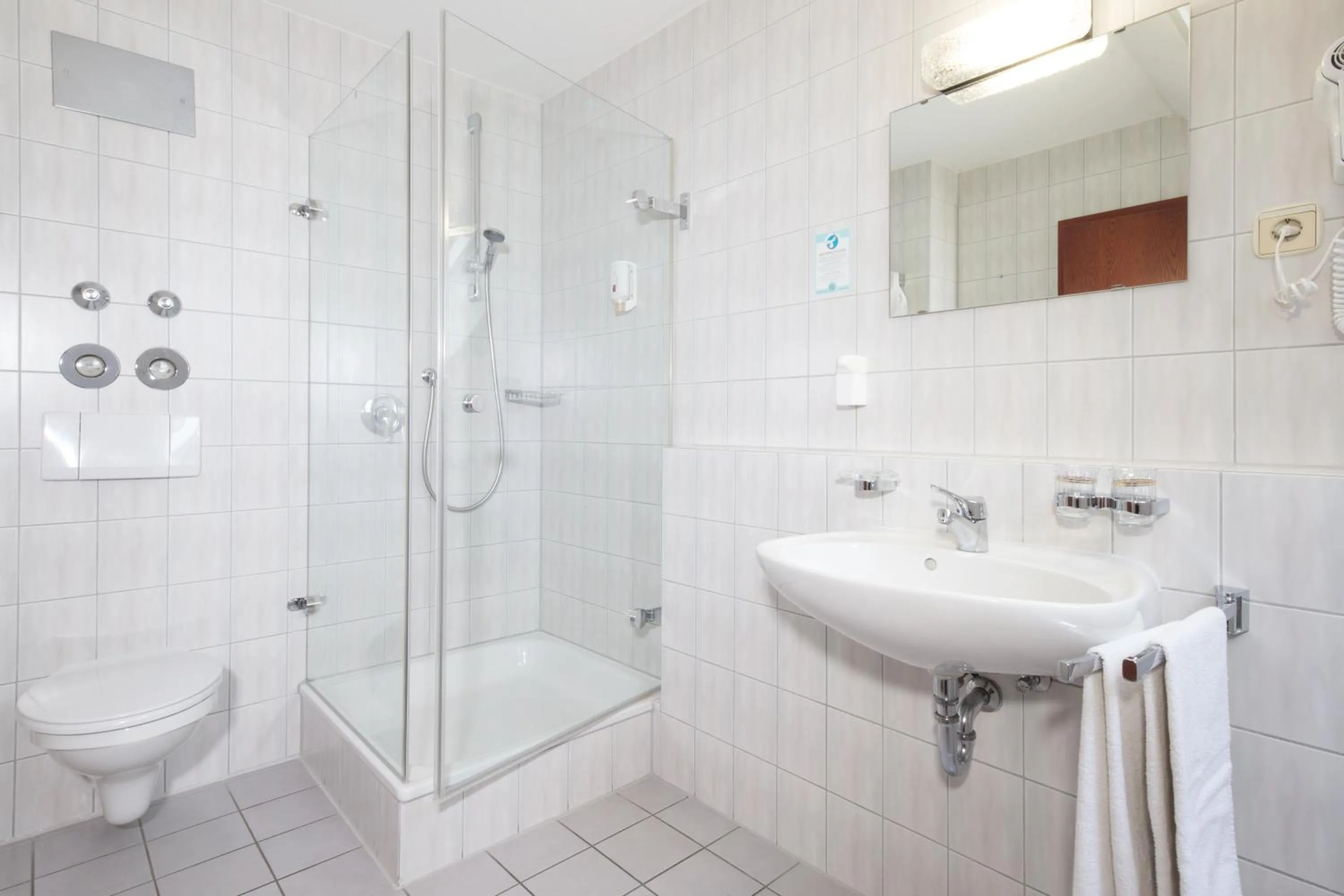 Shower in Hotel Restaurant JÄGERHAUS