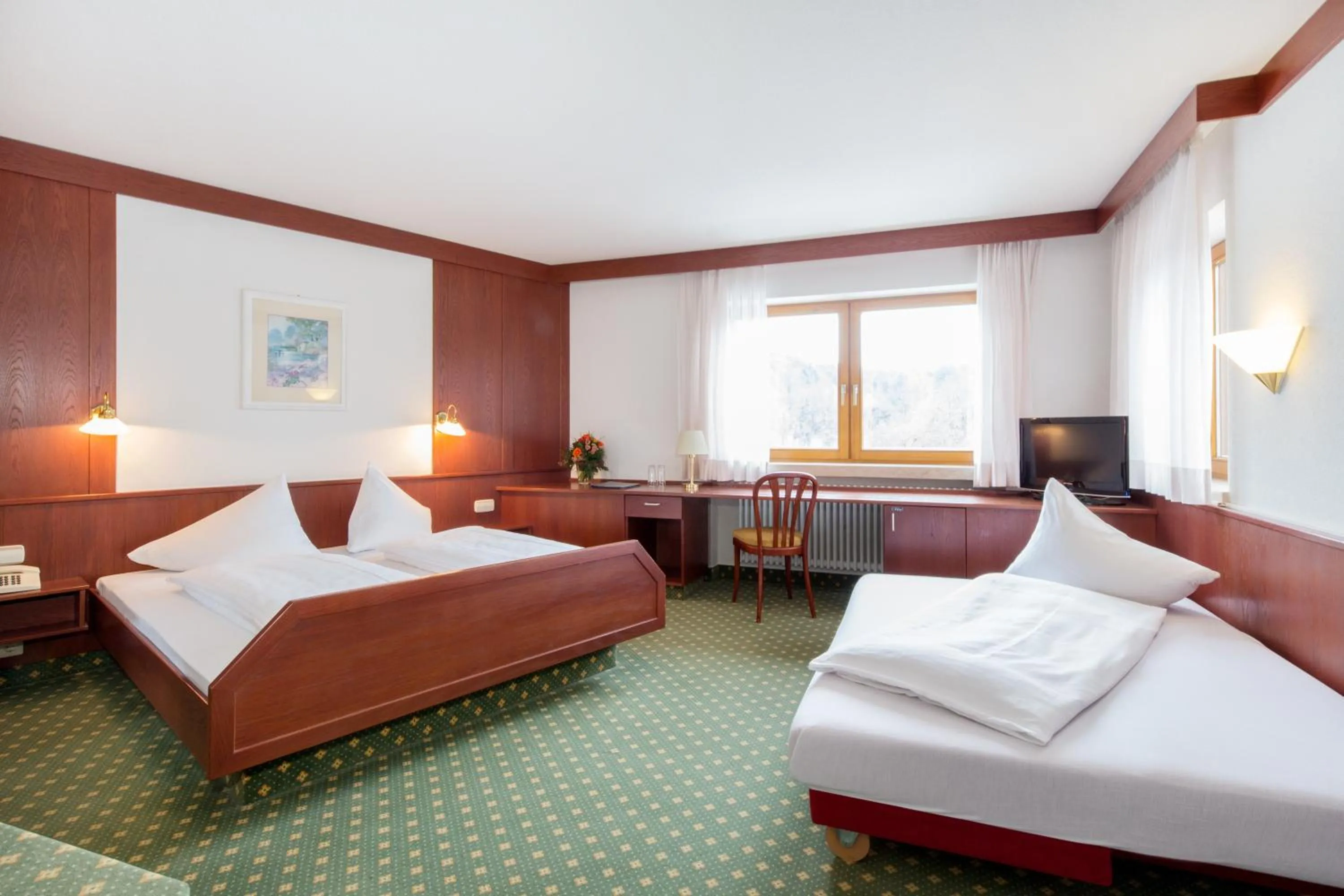 Bed in Hotel Restaurant JÄGERHAUS