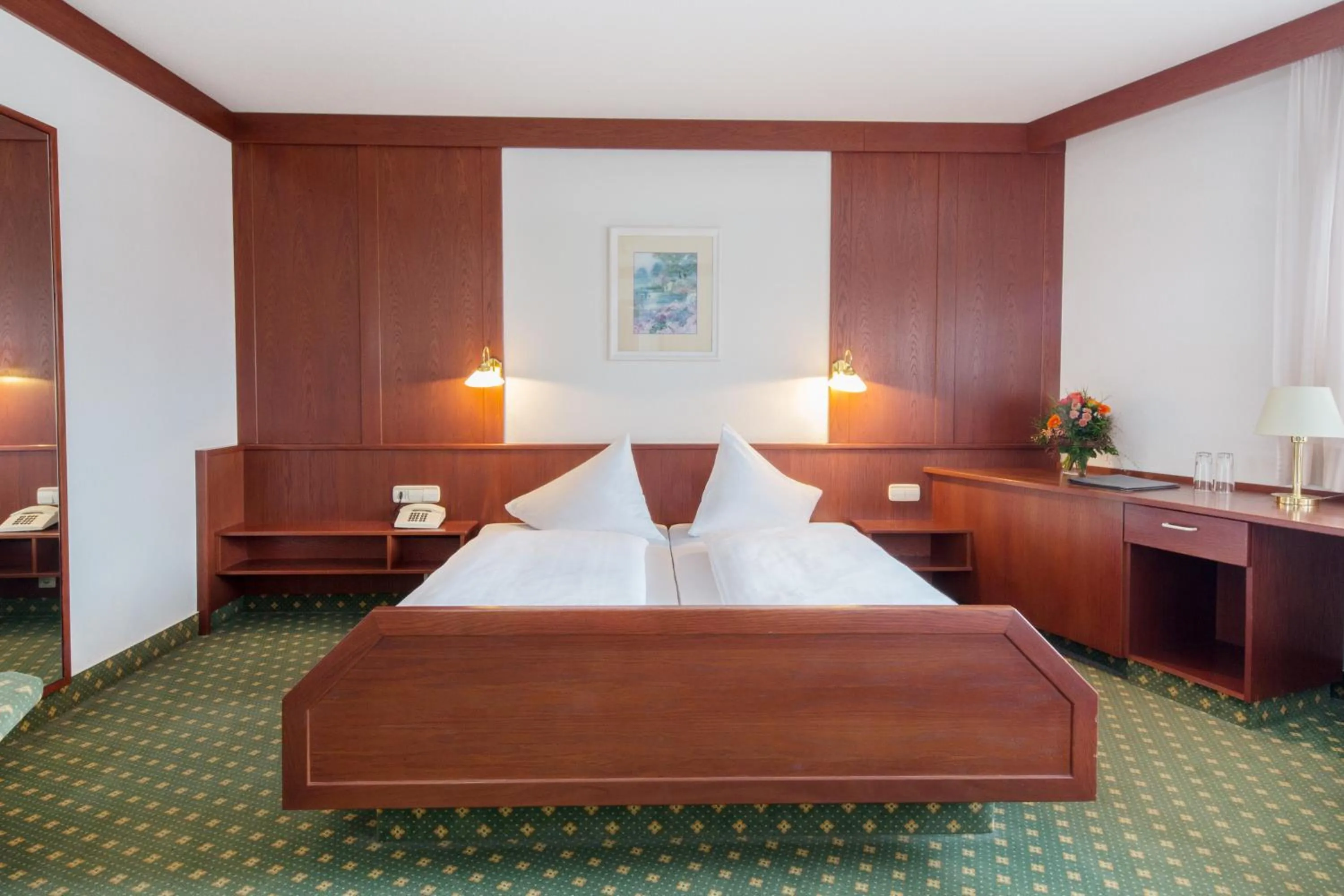 Bed in Hotel Restaurant JÄGERHAUS