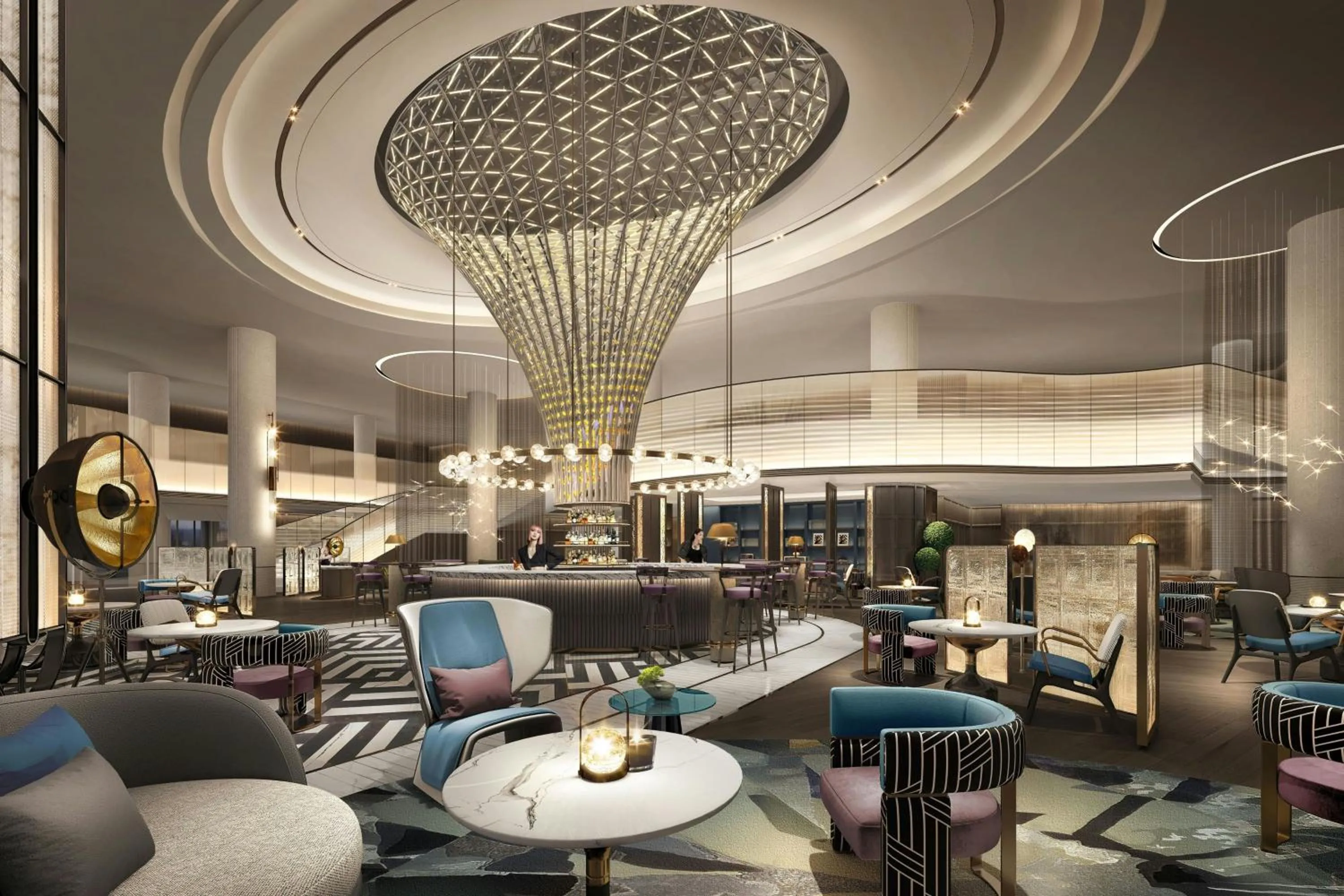 Lobby or reception in Renaissance Shanghai Hongqiao