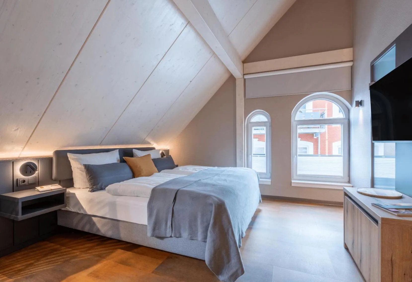 Bed in Arthotel Bakker