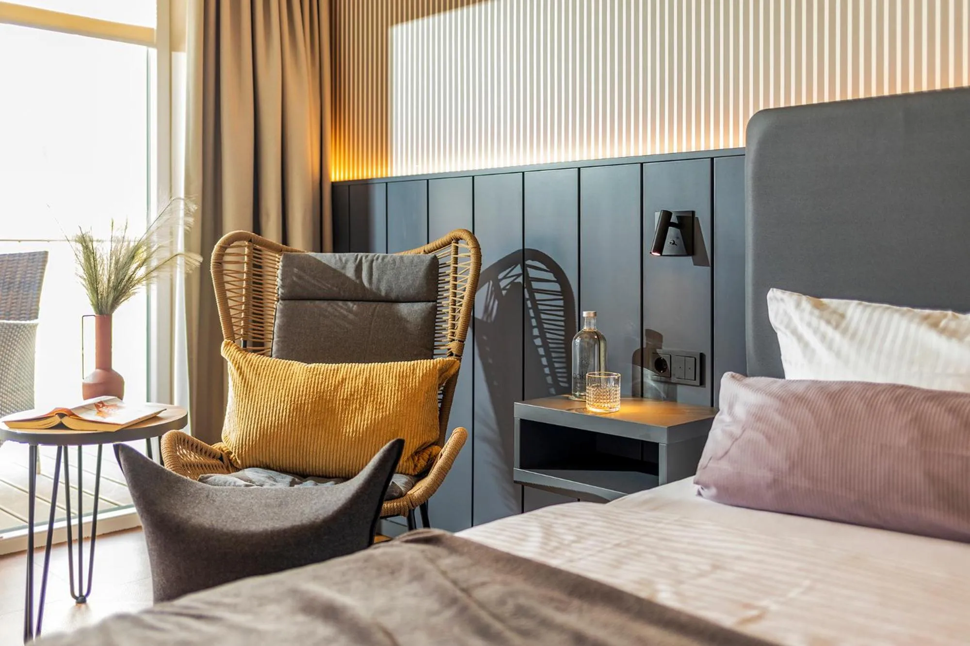 Balcony/Terrace, Bed in Arthotel Bakker