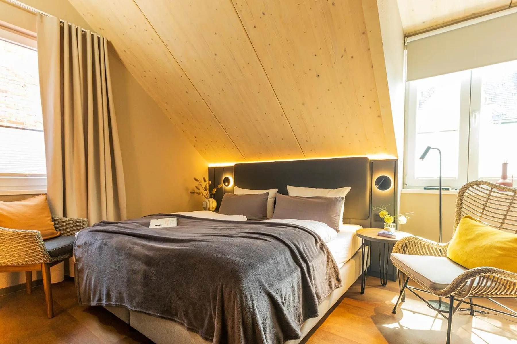 Bed in Arthotel Bakker