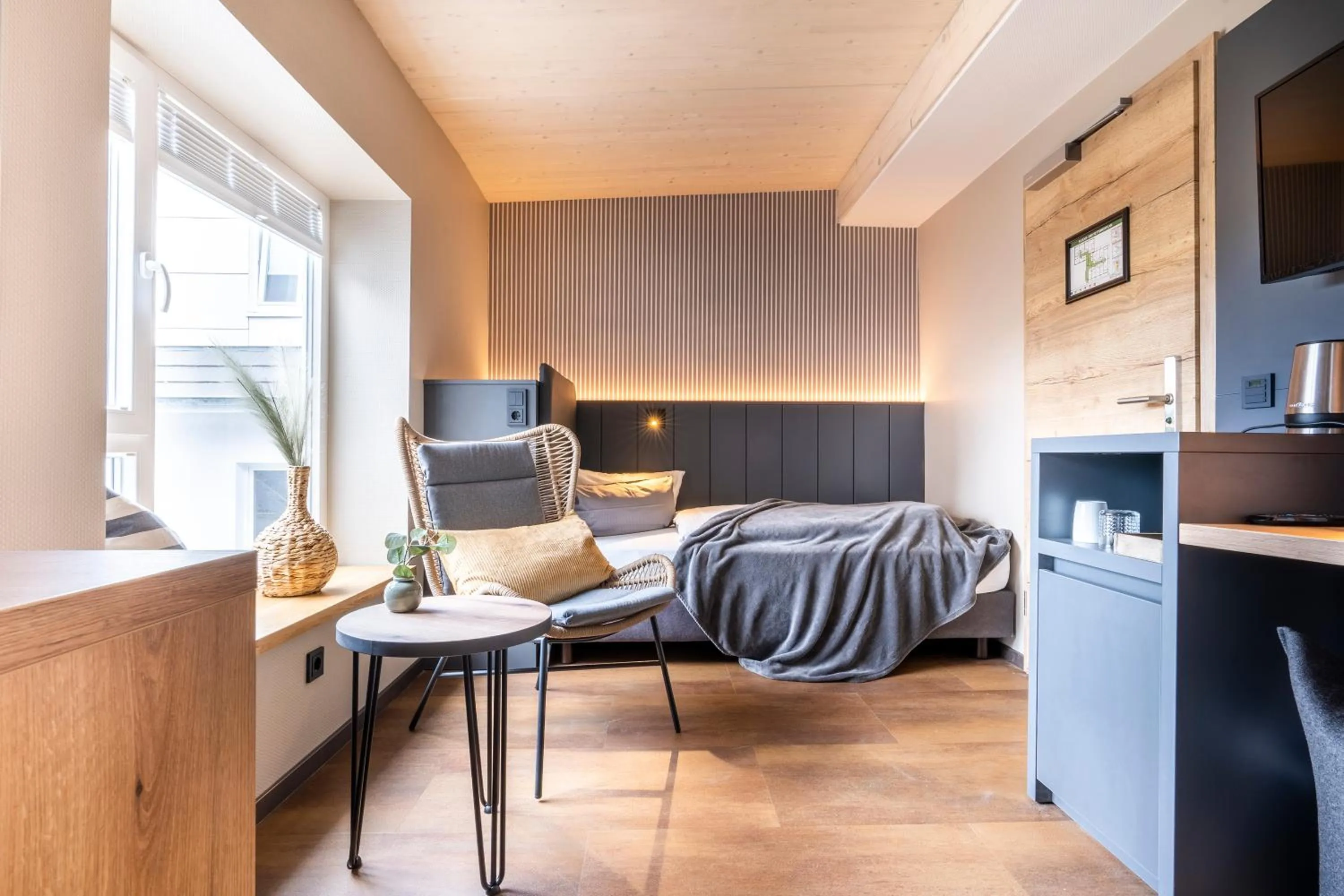 Bed in Arthotel Bakker