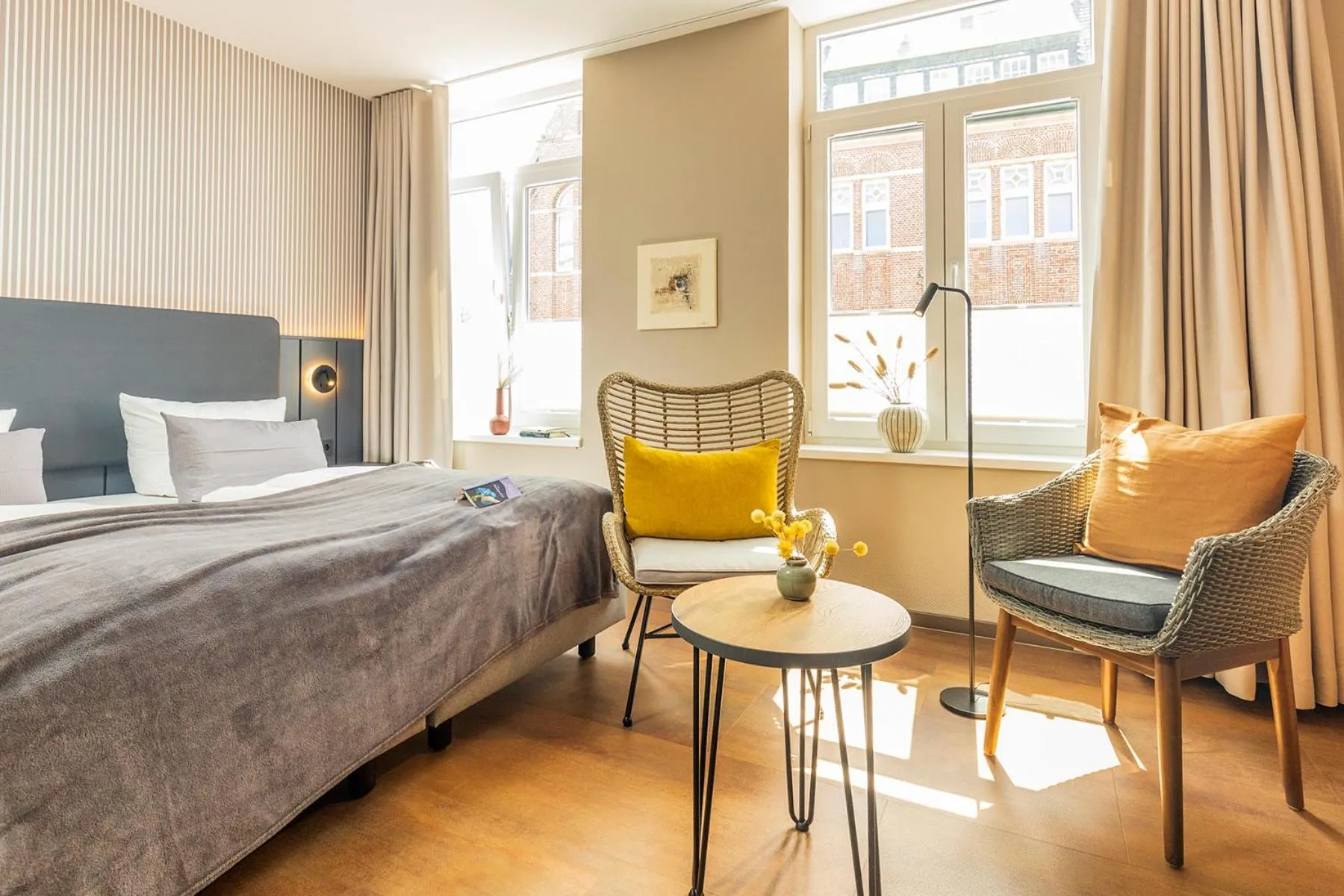 Bed in Arthotel Bakker