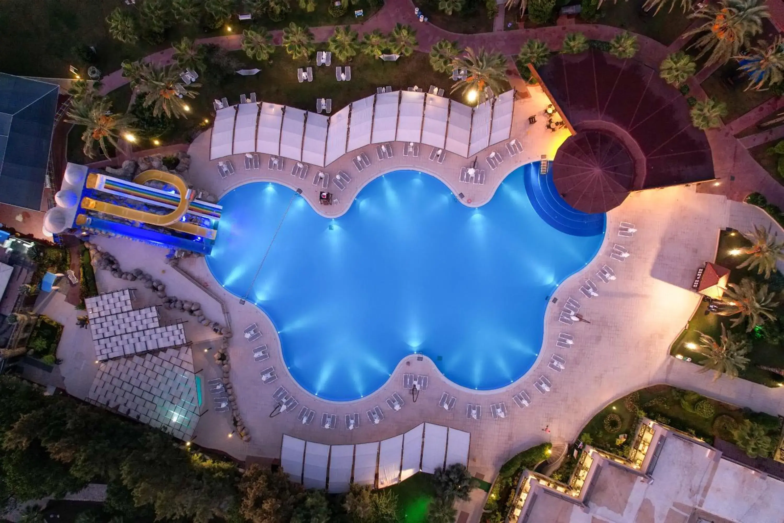 Swimming pool, Bird's-eye View in Club Hotel Felicia Village