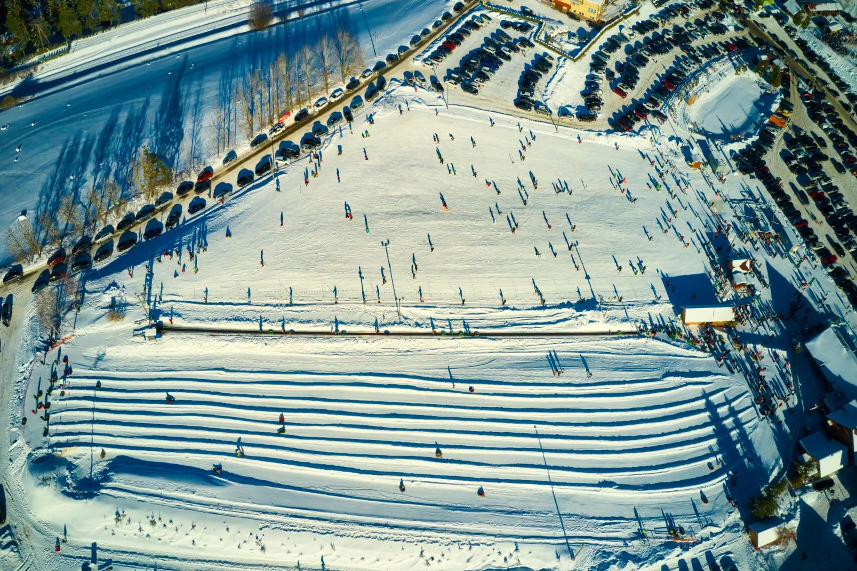 Bird's eye view in Osada Koszałkowo Wieżyca