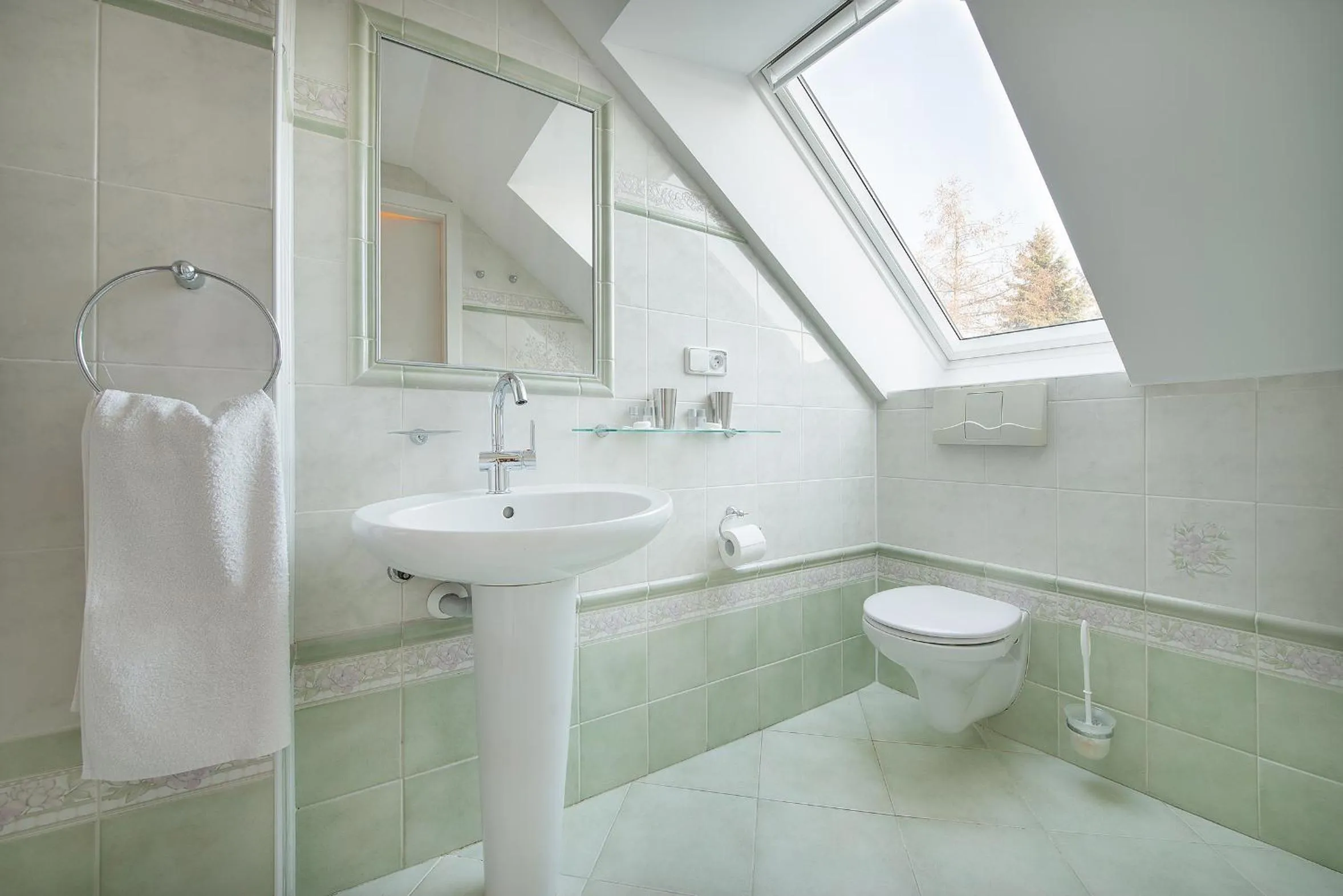 Bathroom in A. V. Pension Praha