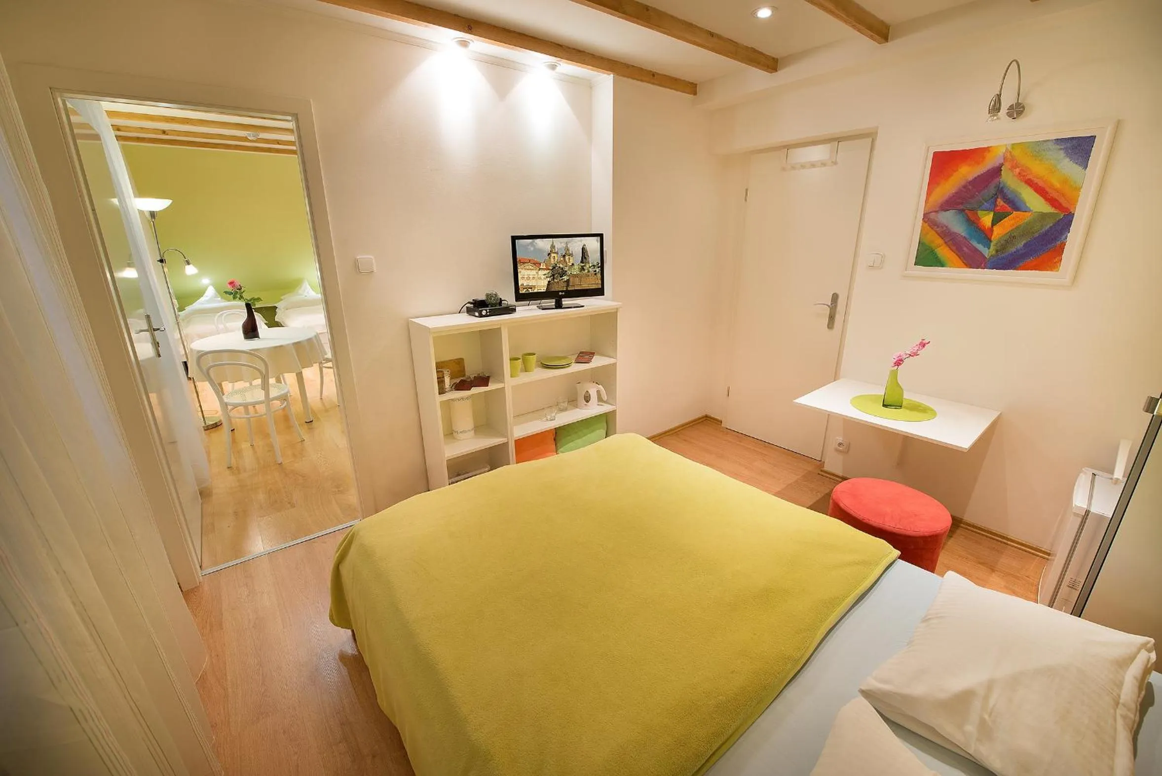 Bed in A. V. Pension Praha