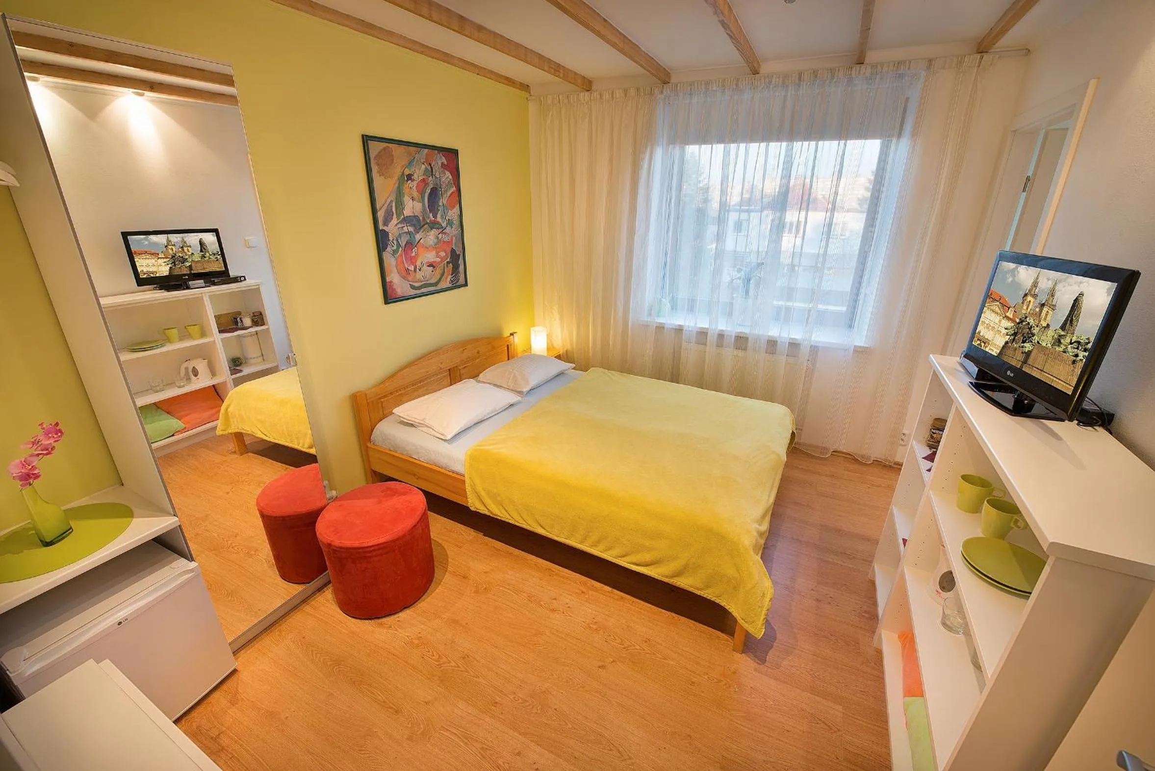 Bedroom, Bed in A. V. Pension Praha