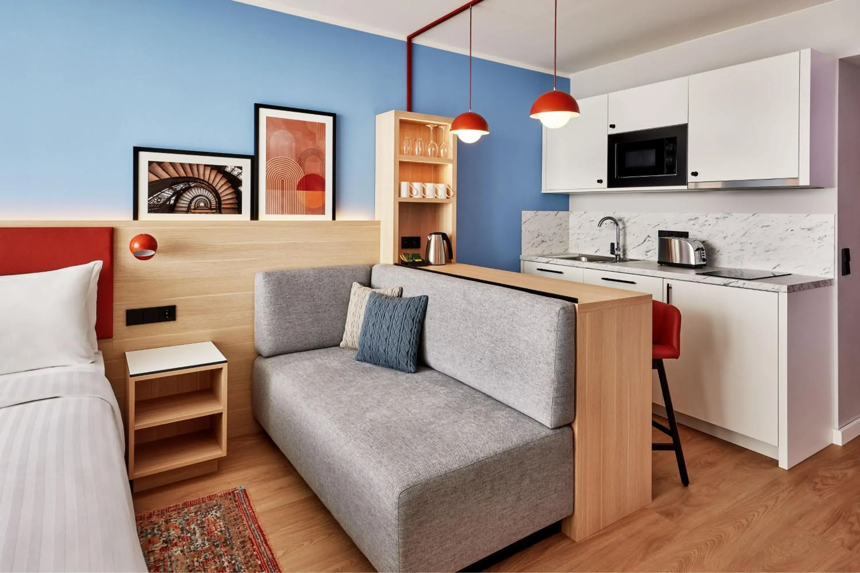 Kitchen or kitchenette, Kitchen/Kitchenette in Residence Inn by Marriott Munich Central