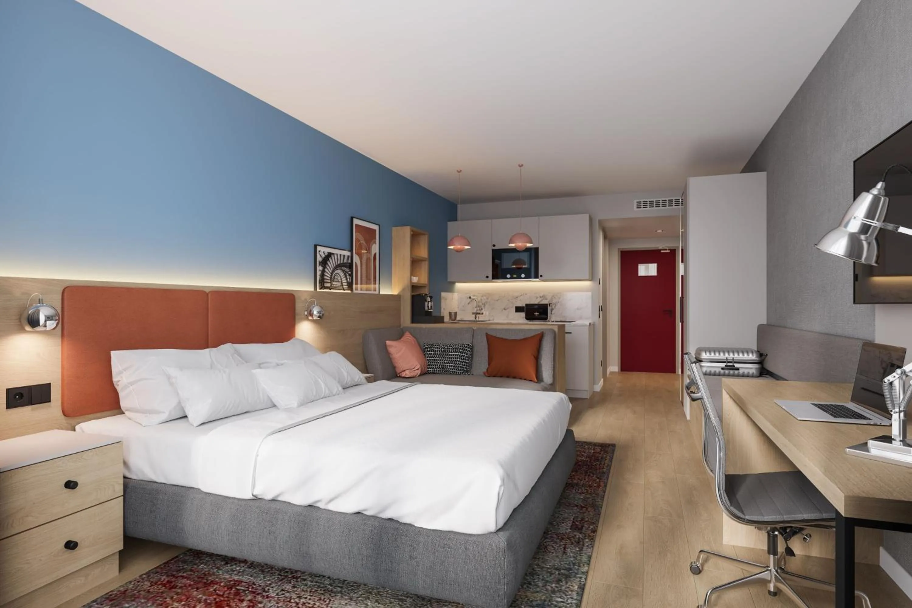 Photo of the whole room, Bed in Residence Inn by Marriott Munich Central
