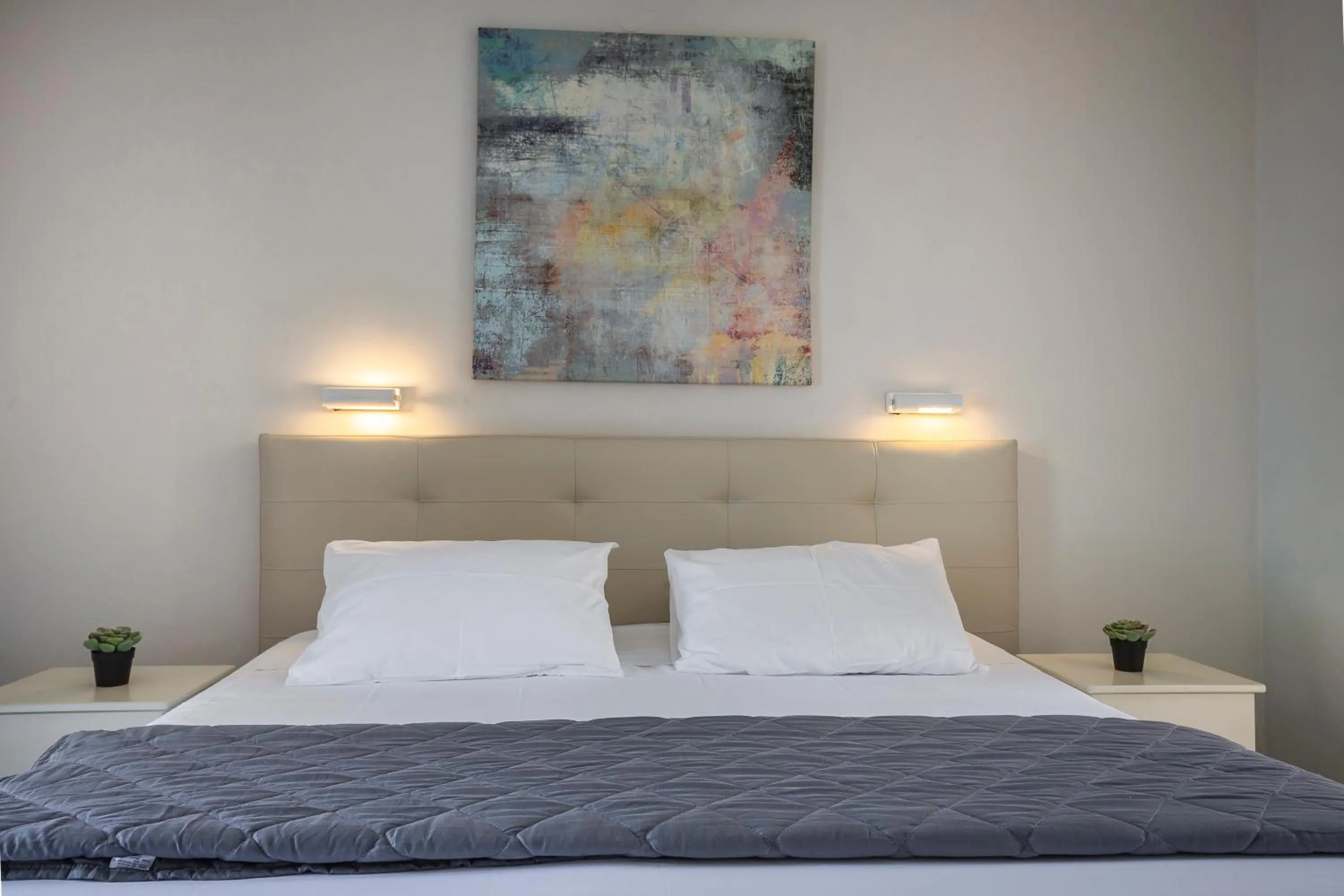 Bedroom, Bed in Panorama Fanari studios and apartments