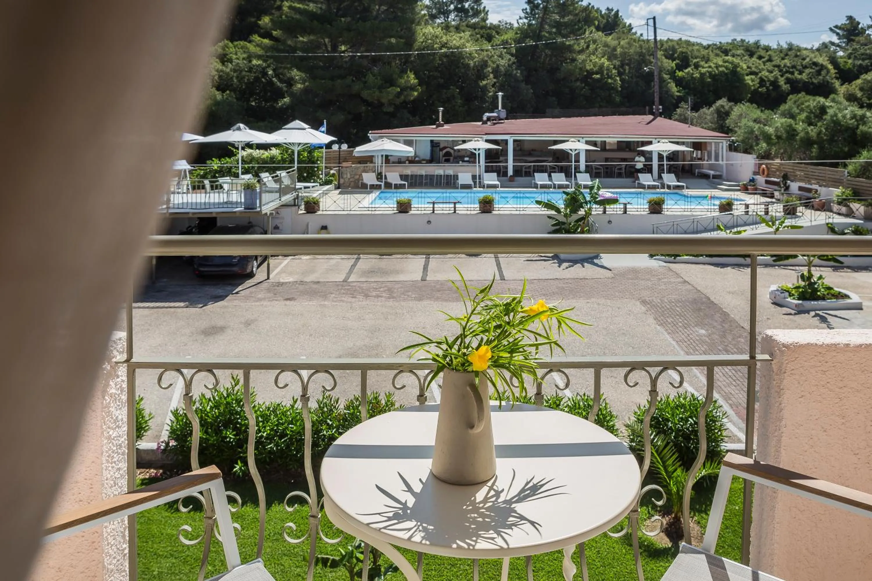 Balcony/Terrace in Panorama Fanari studios and apartments