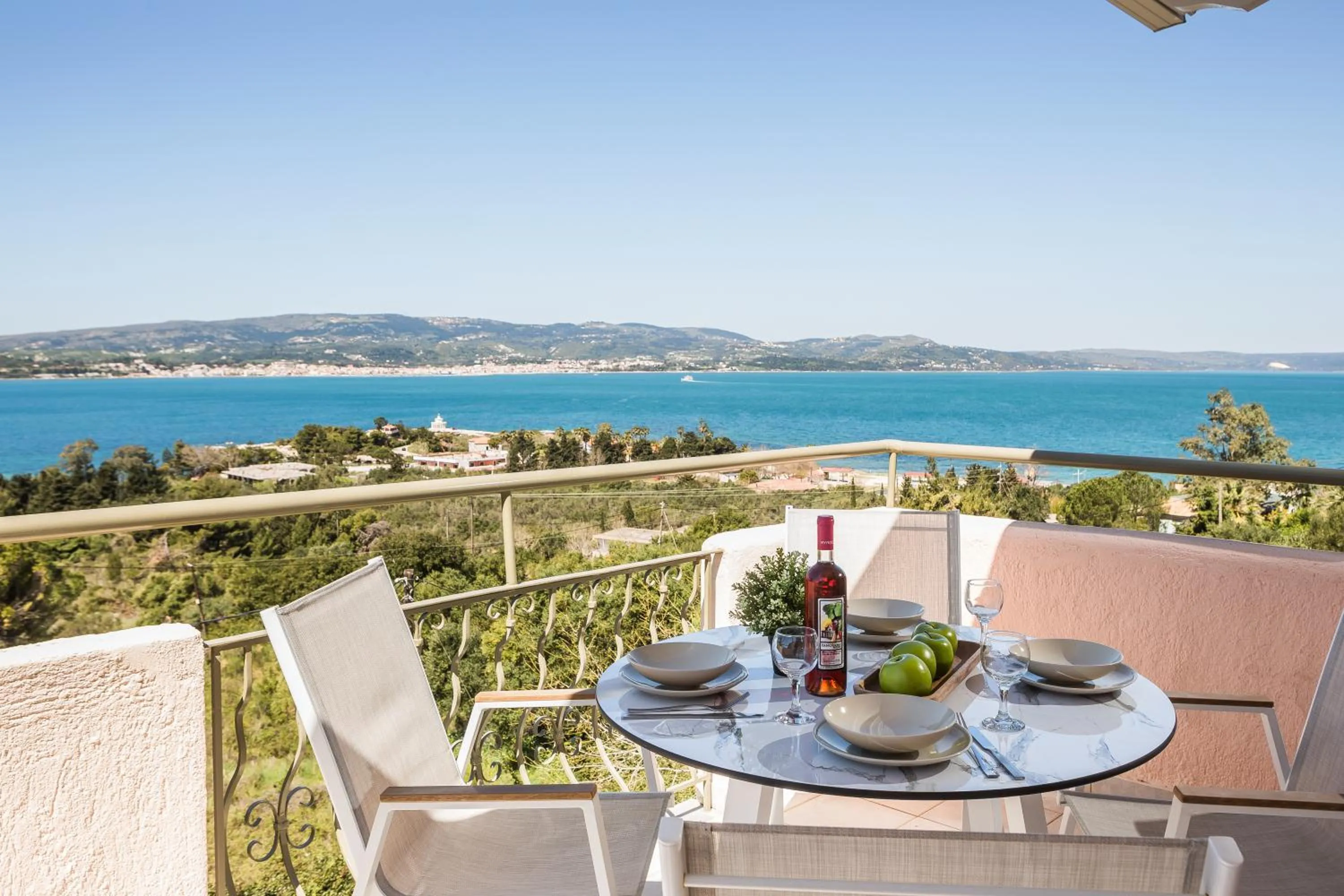 Balcony/Terrace in Panorama Fanari studios and apartments