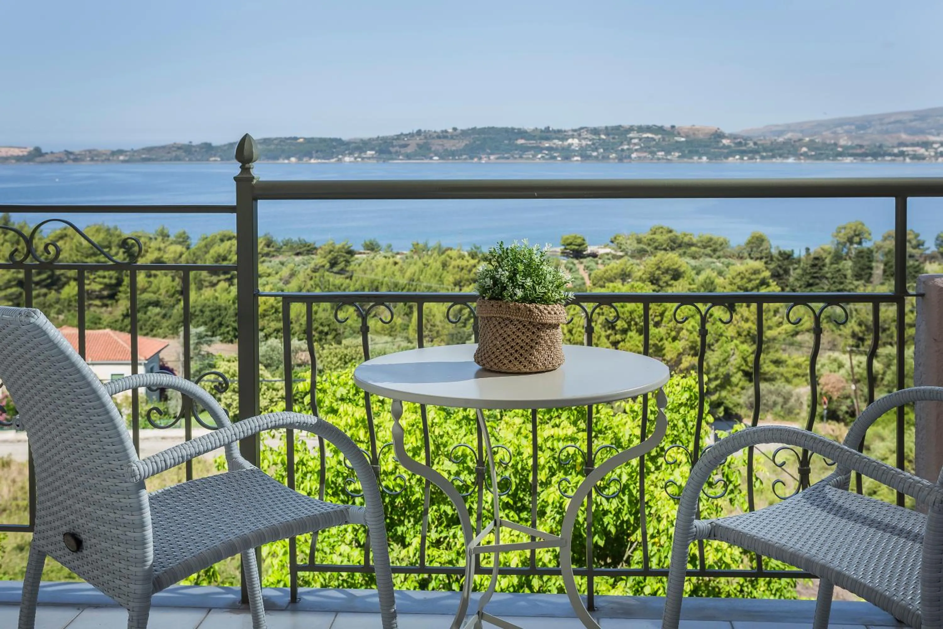 Balcony/Terrace in Panorama Fanari studios and apartments