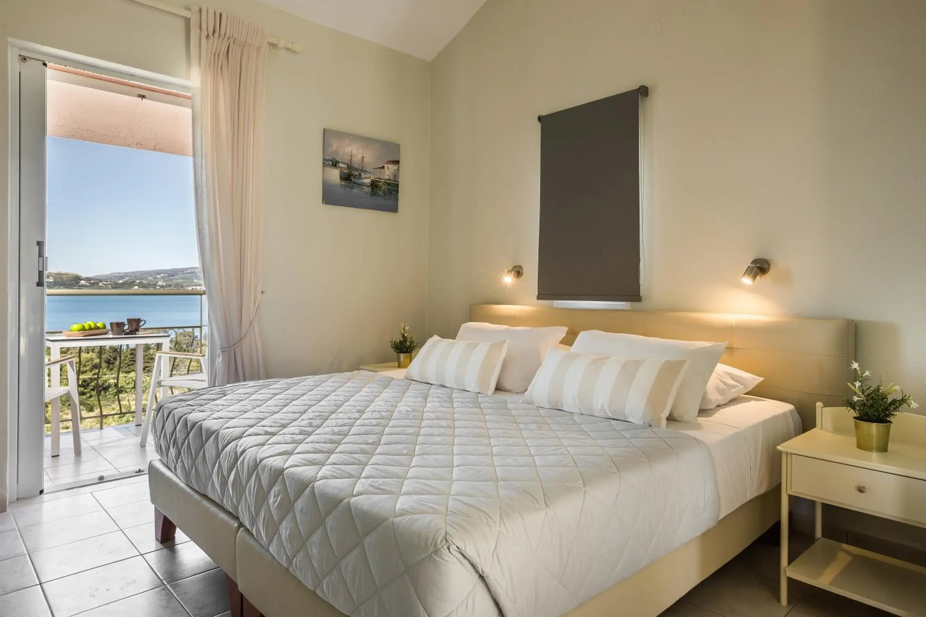 Double or Twin Room with Sea View in Panorama Fanari studios and apartments Double or Twin Room with Sea View in Panorama Fanari studios and apartments