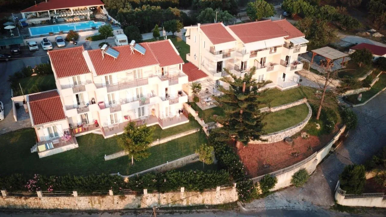 Bird's eye view in Panorama Fanari studios and apartments