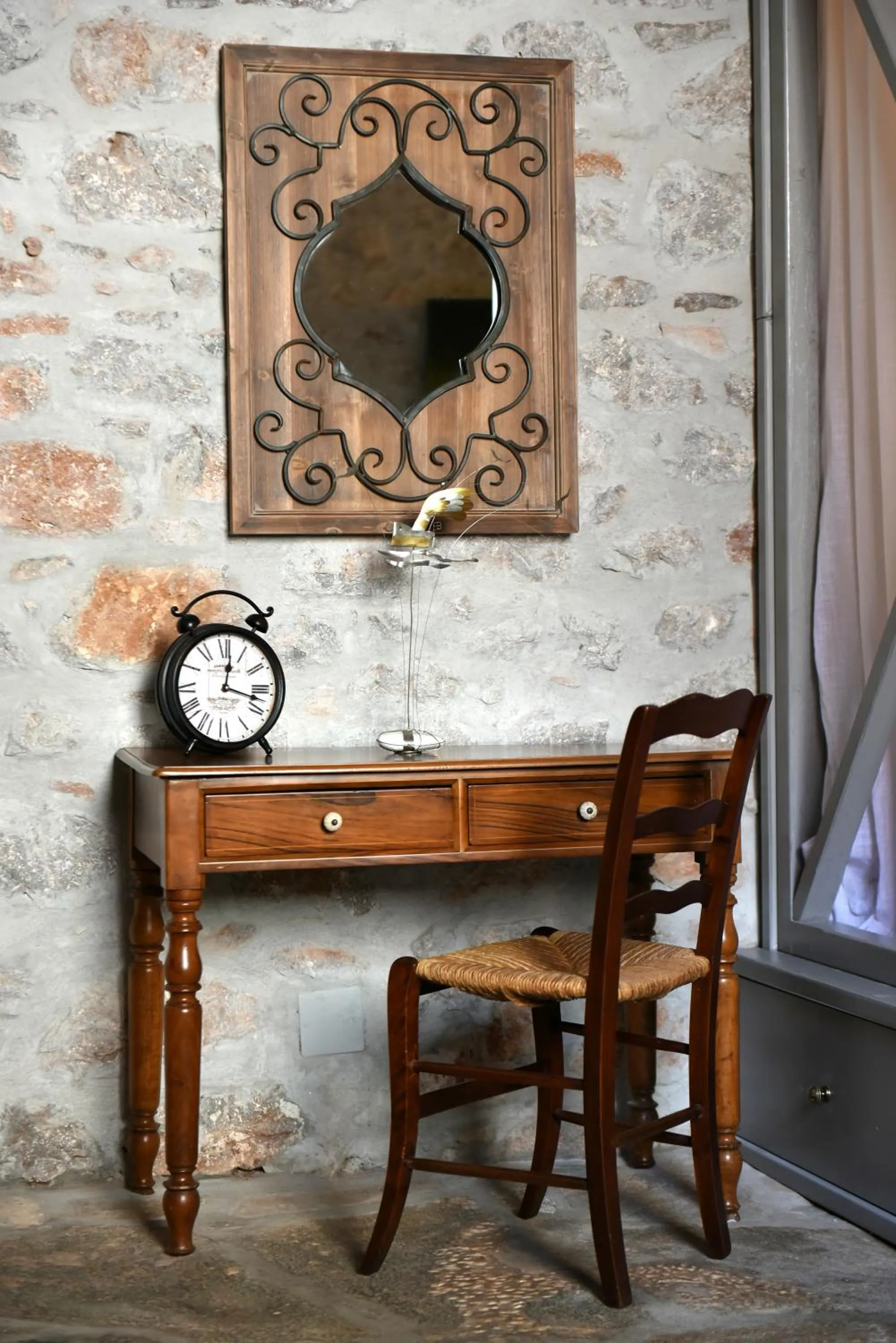 Decorative detail in Keresbino Hydra Manor House