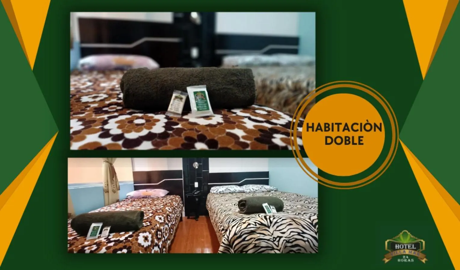 Text overlay in Hotel Villamar