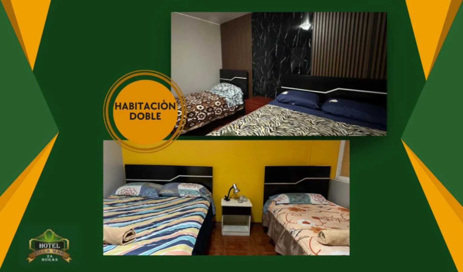 Bed in Hotel Villamar