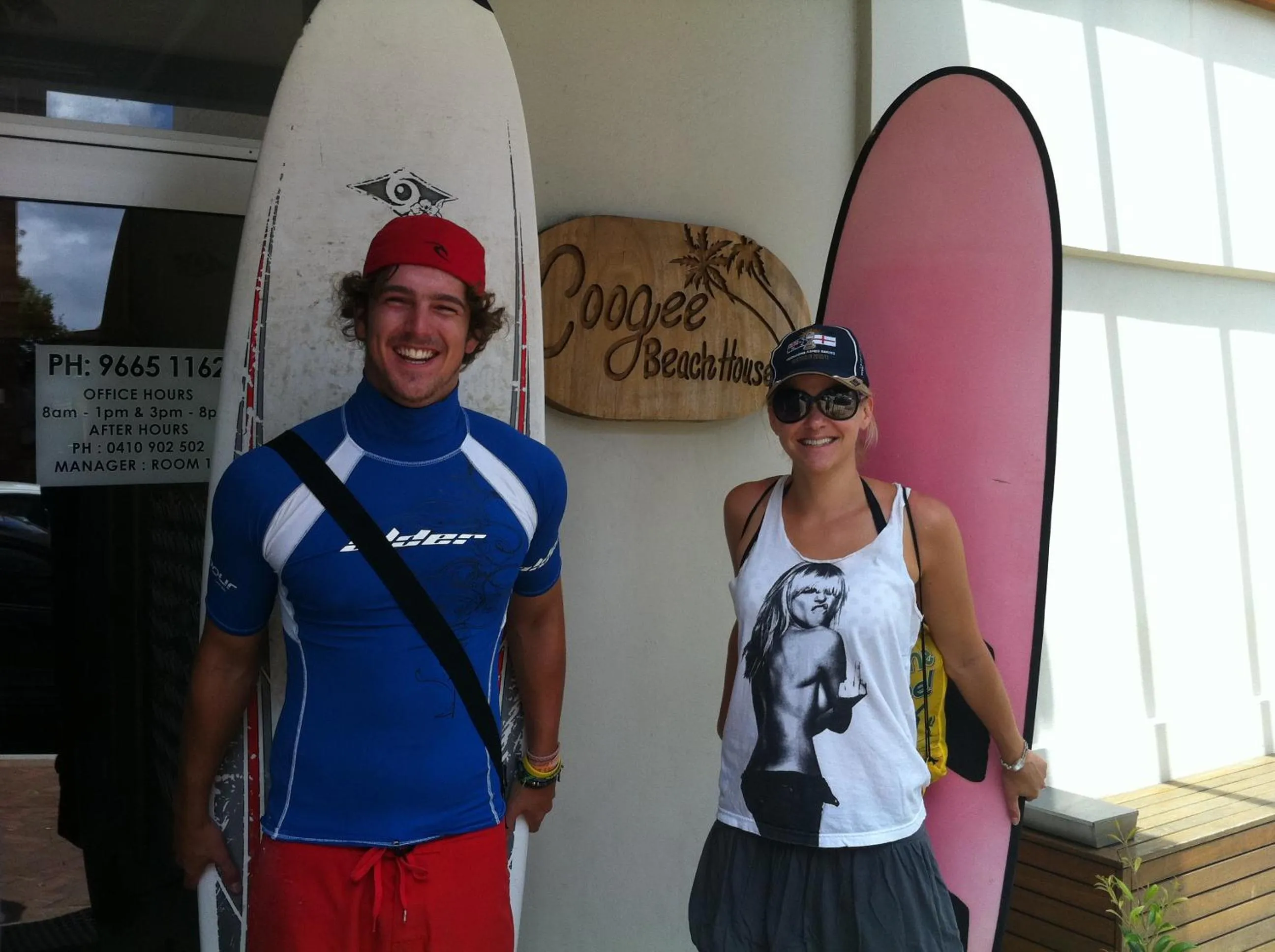Guests in Coogee Beach House