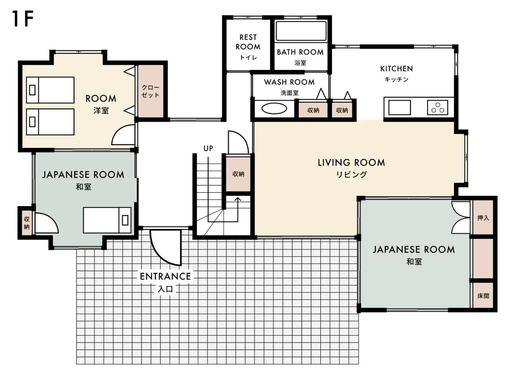 Floor plan in Hills Villa Miyakojima